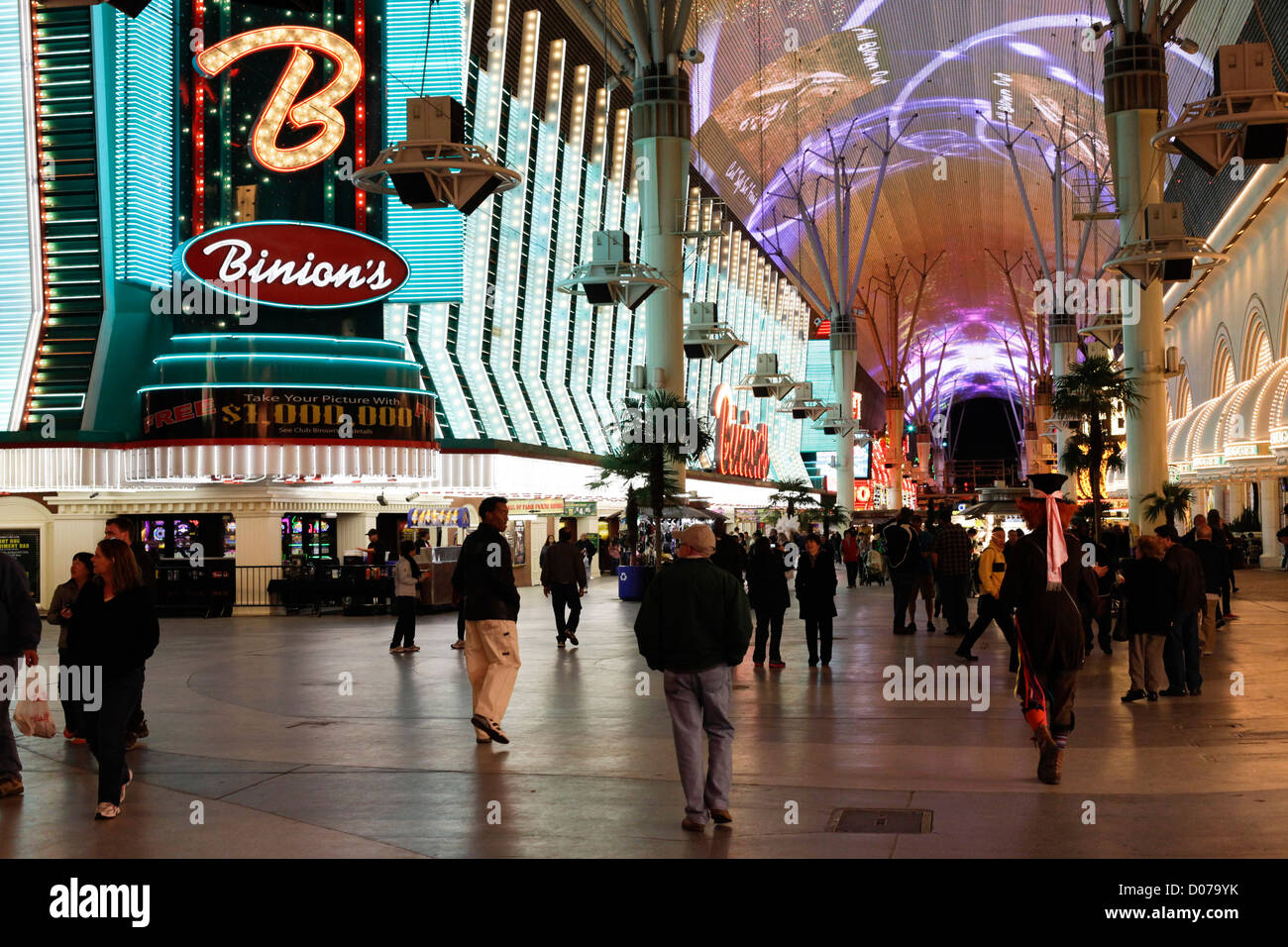 Las Vegas, Nevada, United States. Old downtown Las Vegas. Stock Photo