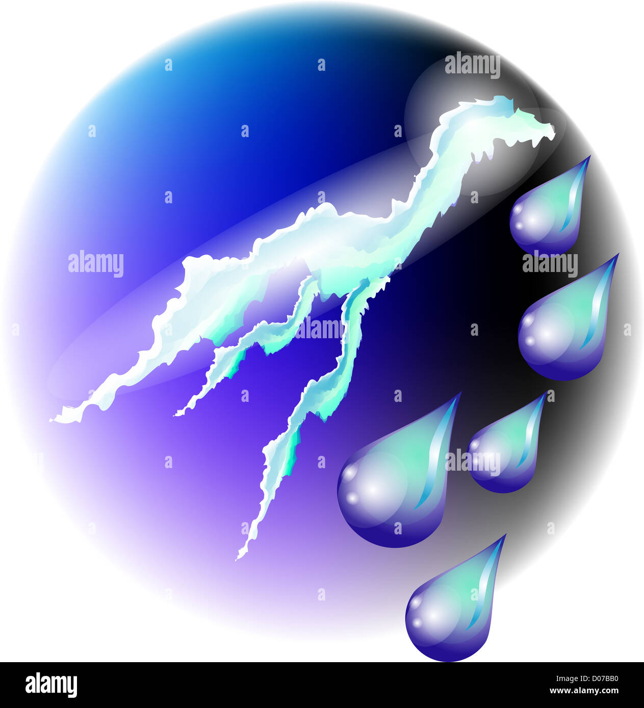 thunderstorm and rain Stock Photo Alamy