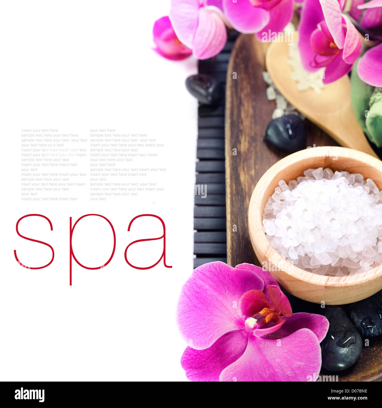 Spa setting orchid flowers hi-res stock photography and images - Alamy