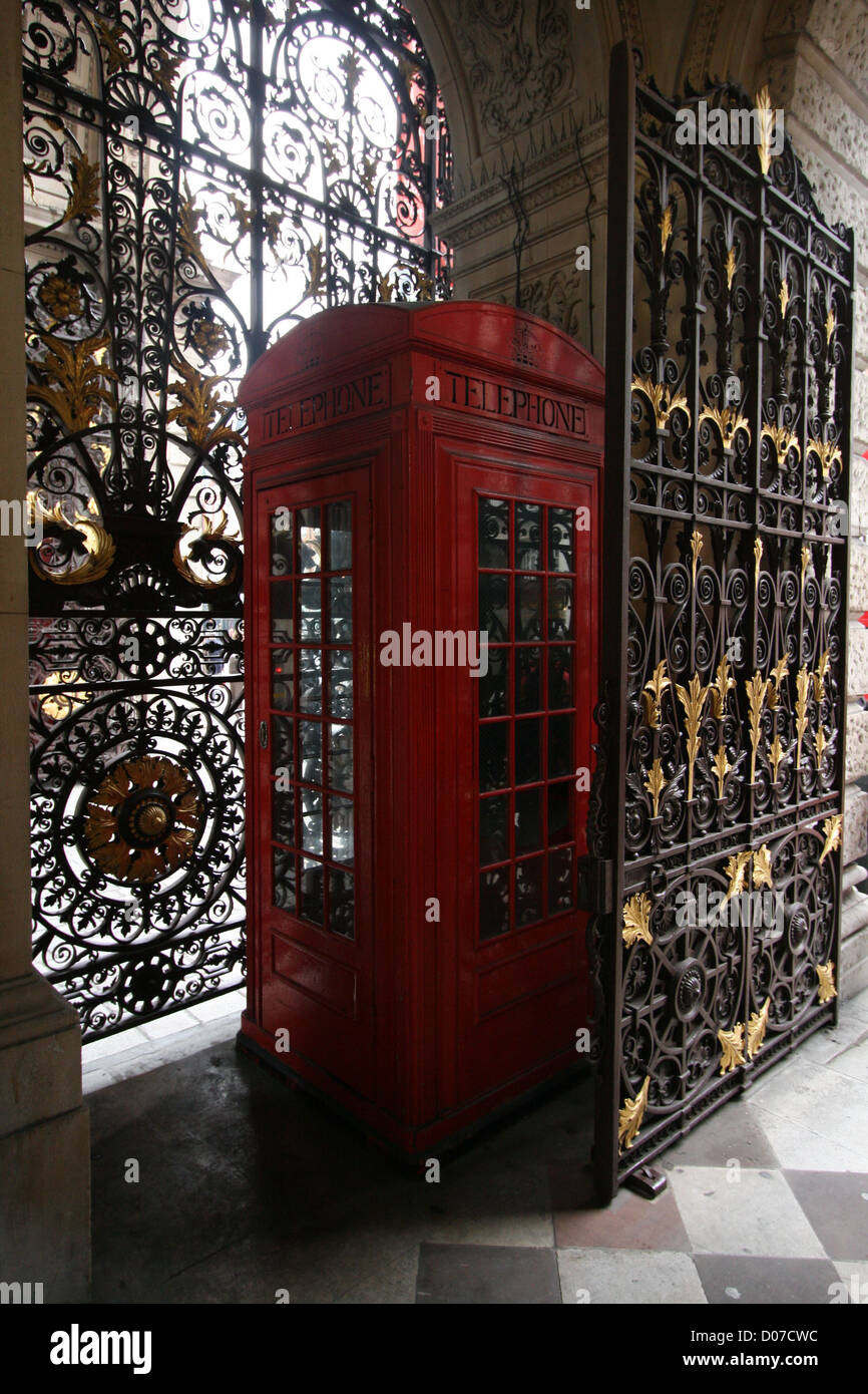 The oldest red phone box in London and Britain Stock Photo - Alamy
