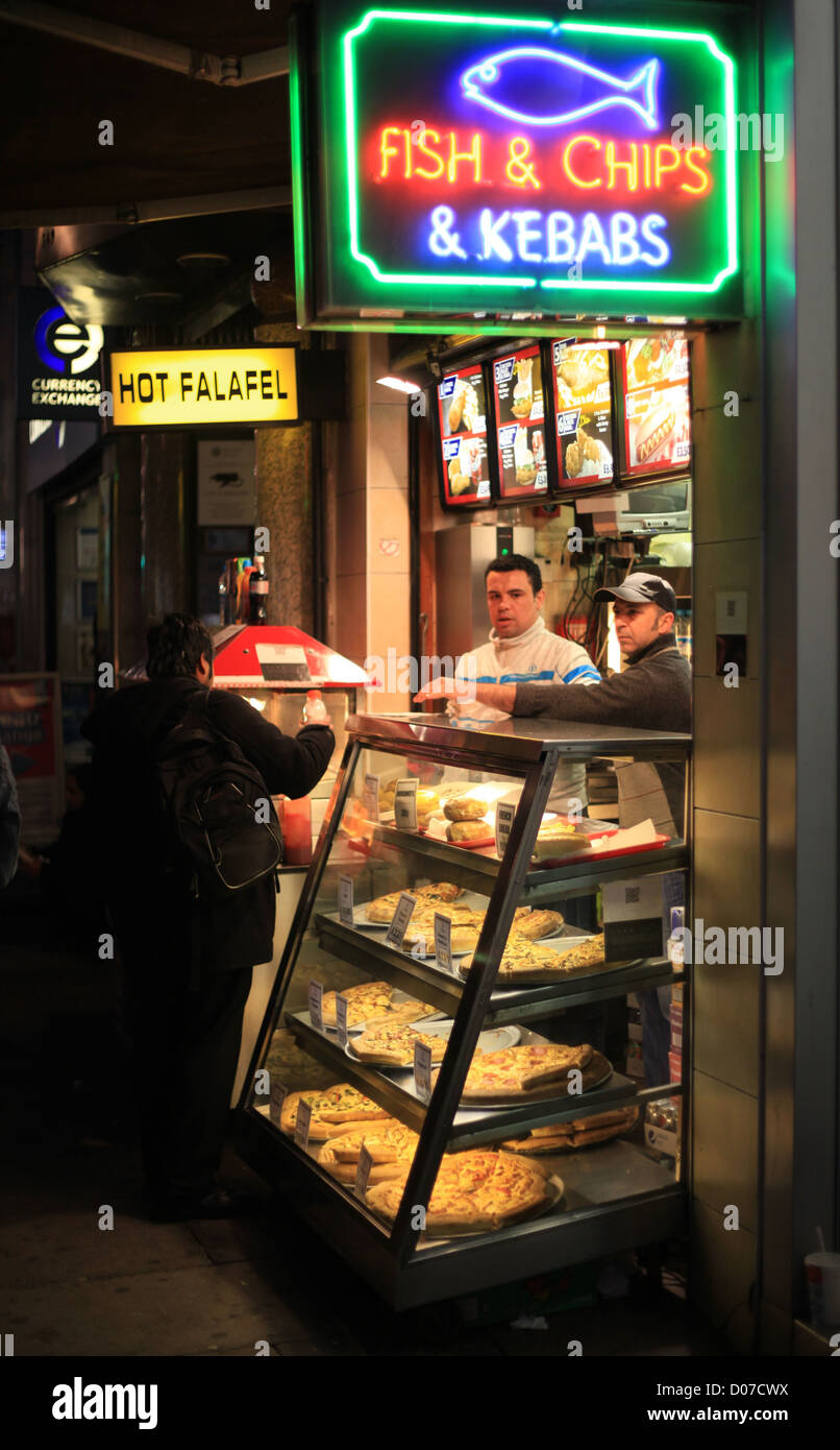 Fish & Chips & Kebabs Shop Stock Photo
