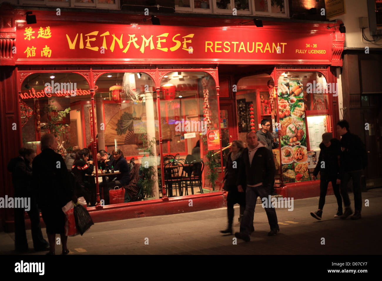 Vietnamese restaurant in central London Stock Photo