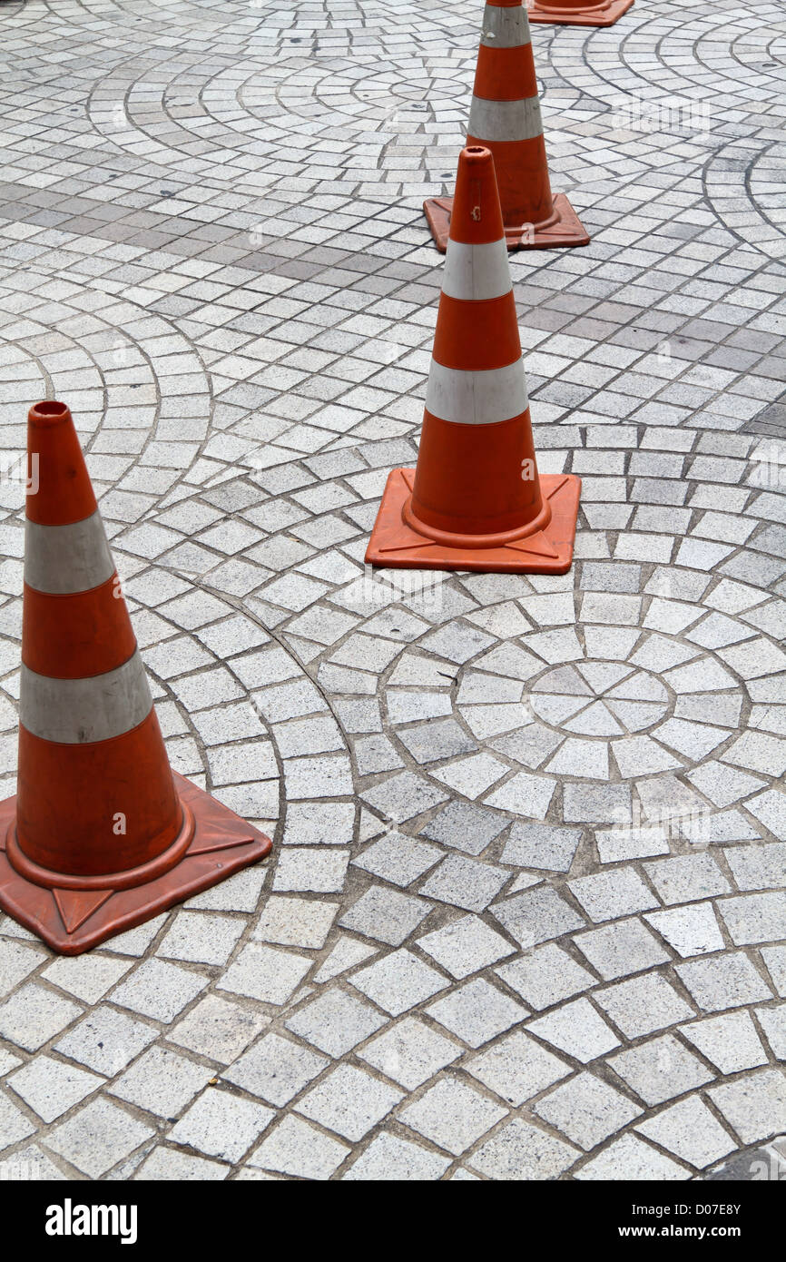 Street Cones in Bangkok, Thailand Stock Photo Alamy