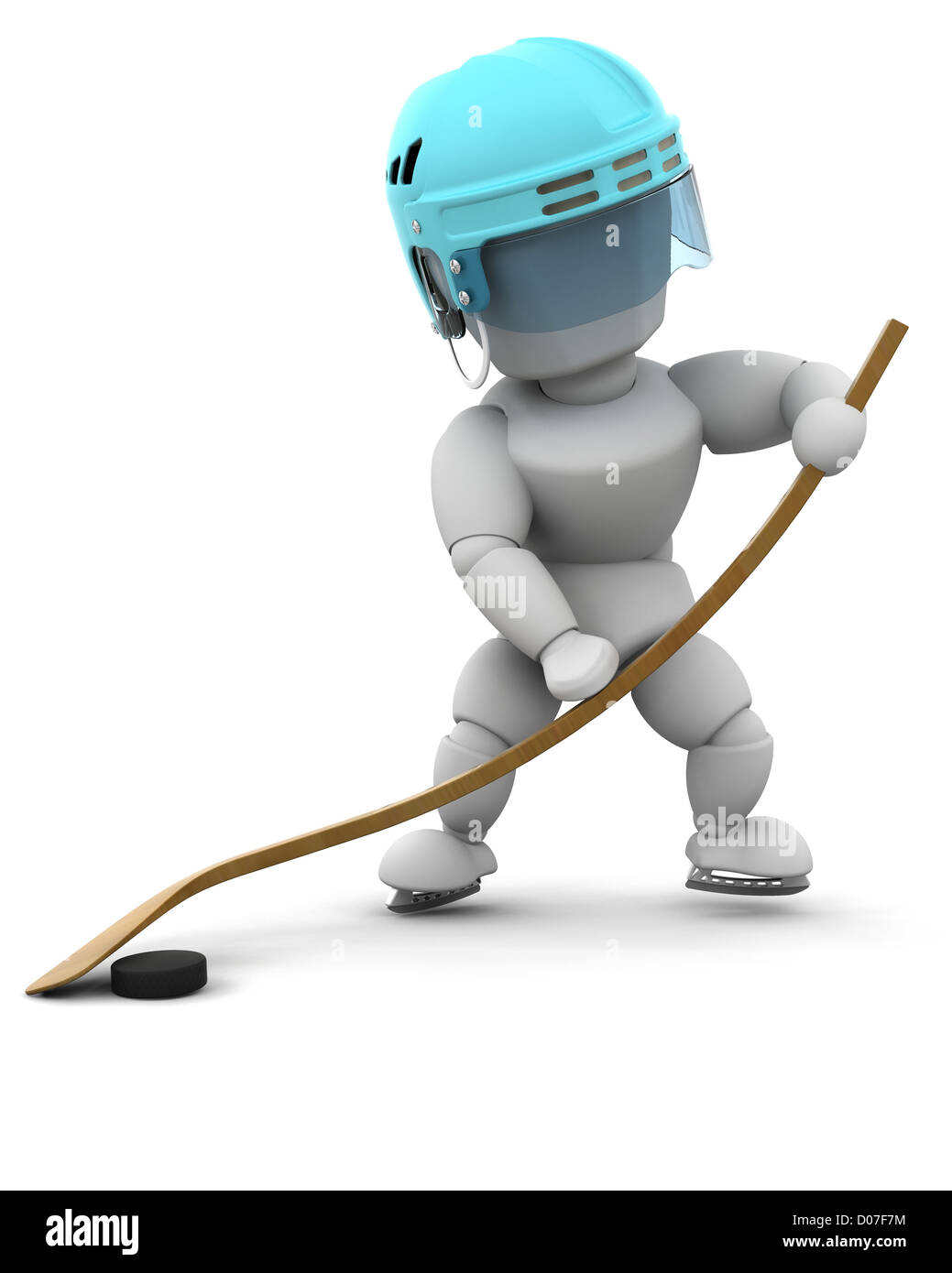 3D render of an ice hockey player Stock Photo Alamy