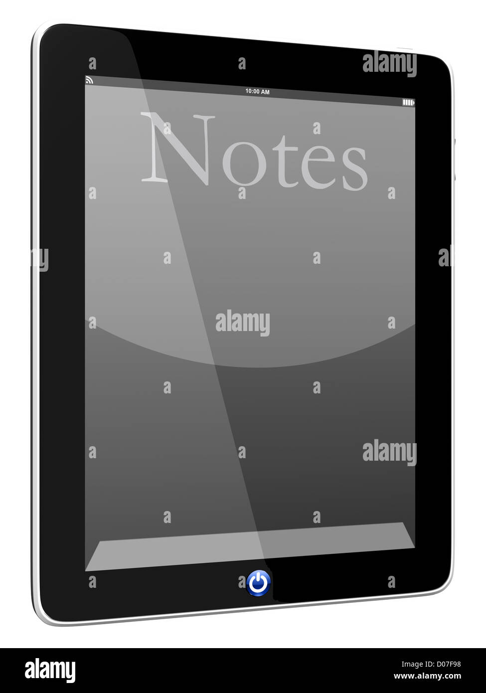 Tablet notes screen Cut Out Stock Images & Pictures Alamy