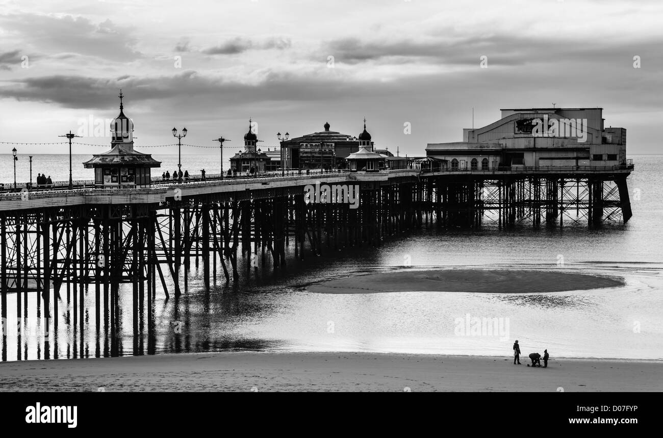 Blackpool, Lancashire, UK's top amusement and fun seaside resort - the North Pier, most traditional Victorian style of the three Stock Photo