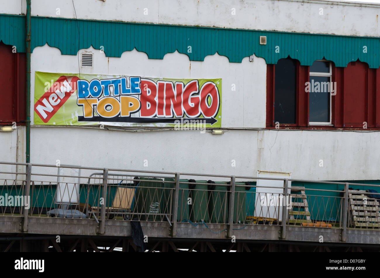 Blackpool, Lancashire, UK's top amusement and fun seaside resort - Bottle Top Bingo. Stock Photo