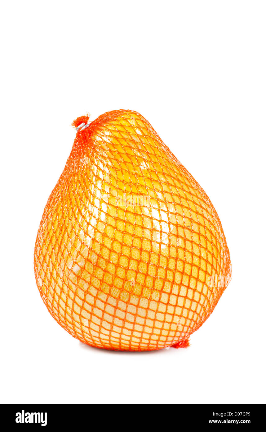 Fresh yellow pomelo packed Stock Photo Alamy