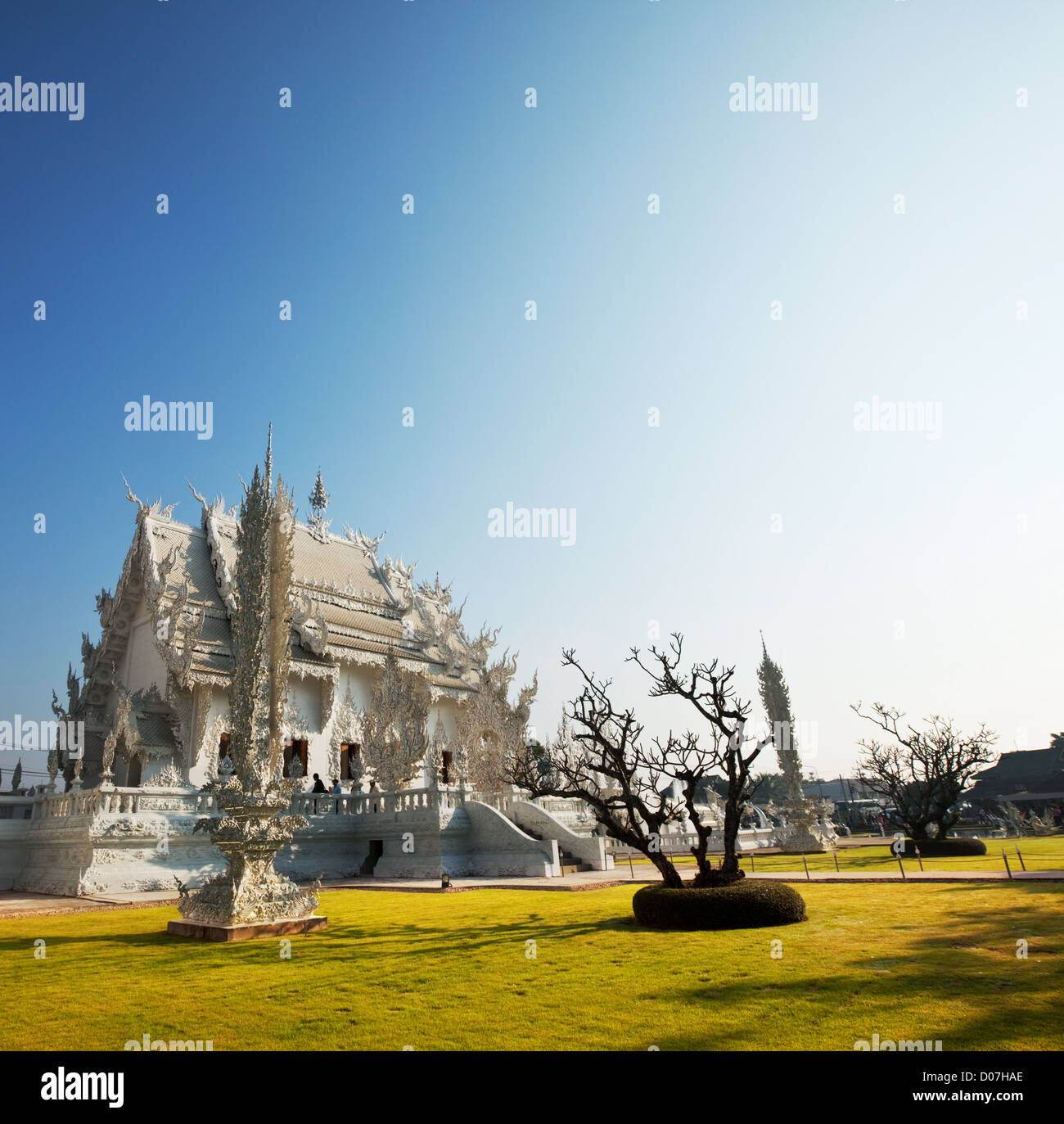 White temple in Chiang Rai province, Northern Thailand Stock Photo - Alamy