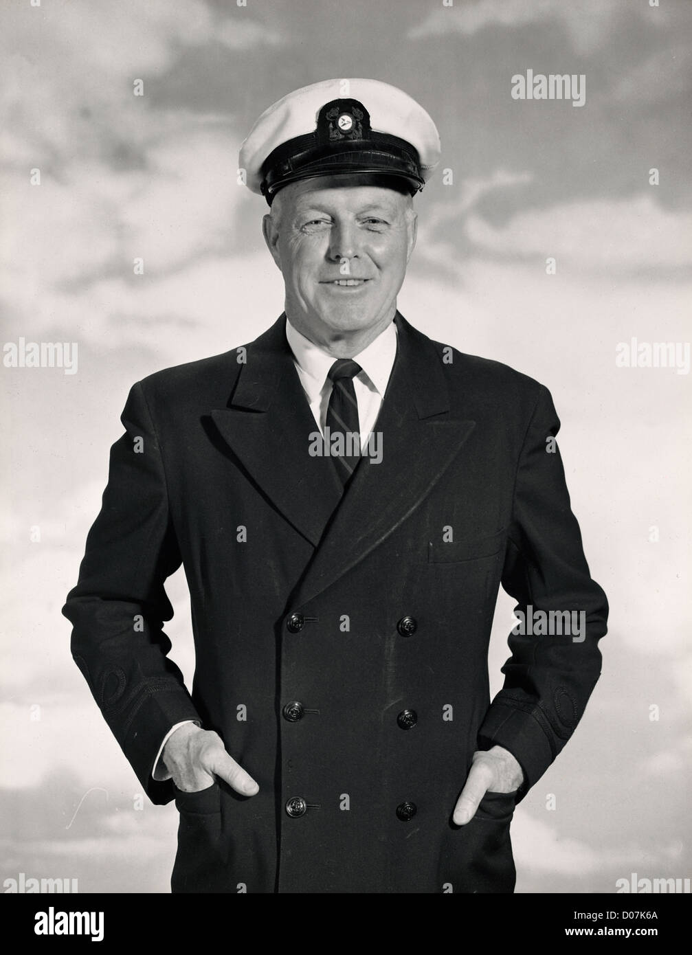 portrait of a sea captain Stock Photo