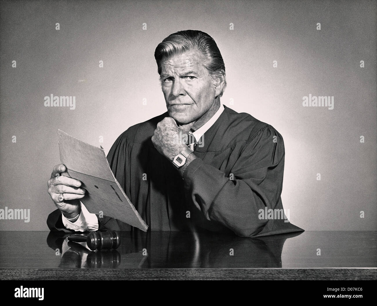 Portrait of a judge Stock Photo