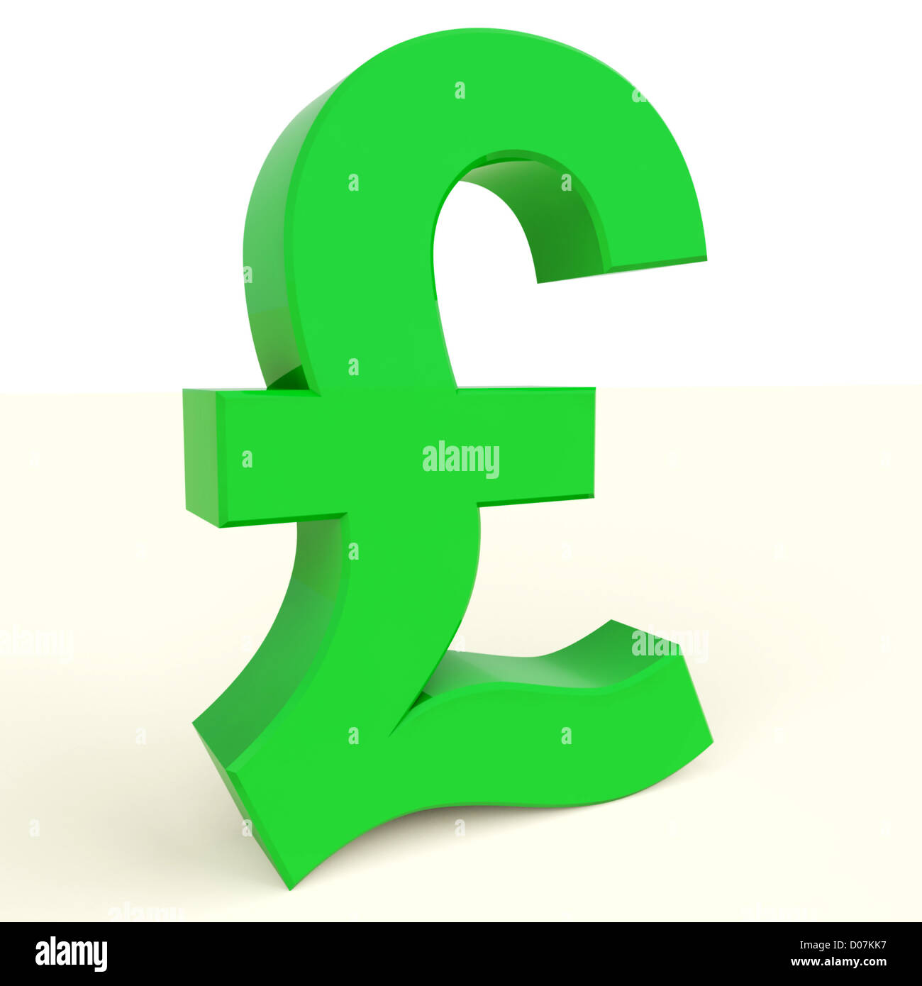 Pound Symbol For Money And Investments In England Stock Photo
