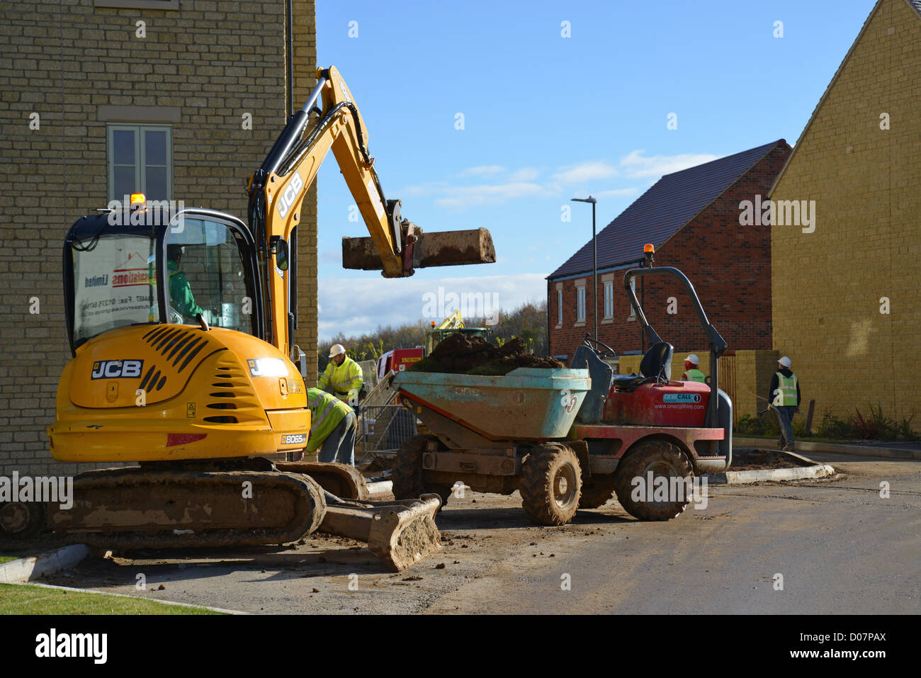 Moreton Park housing development, London Road, Moreton-in-Marsh, Gloucestershire, England, United Kingdom Stock Photo