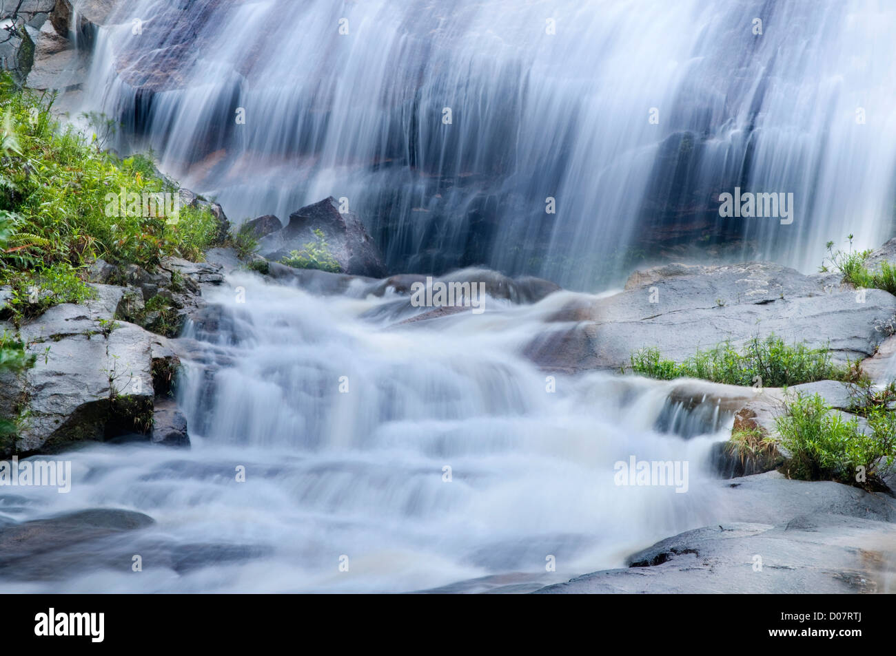 Natural waterfall at Gunung Stong State Park, Kelantan, Malaysia Stock Photo