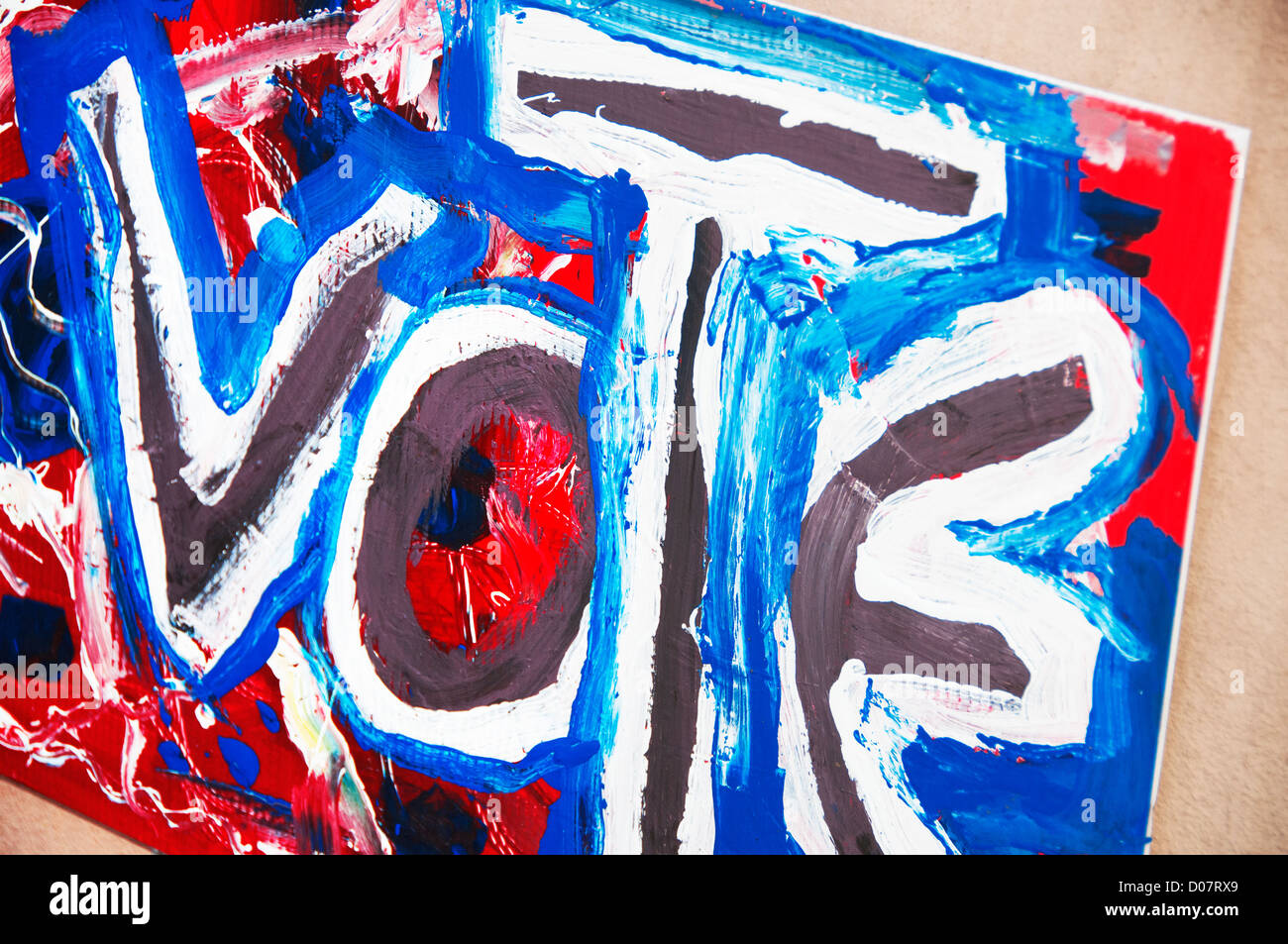 vote sign Stock Photo