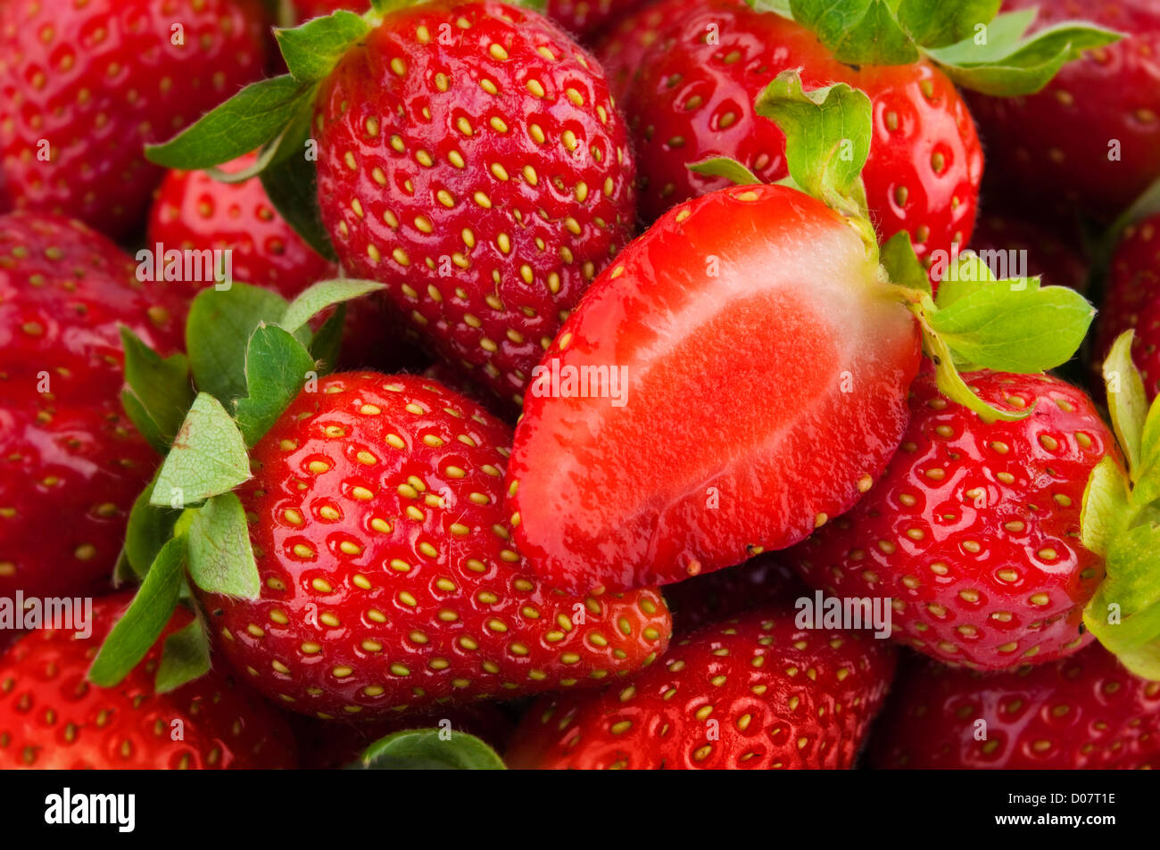 Fresh Ripe Perfect Strawberries Full Frame Background Stock Photo - Alamy