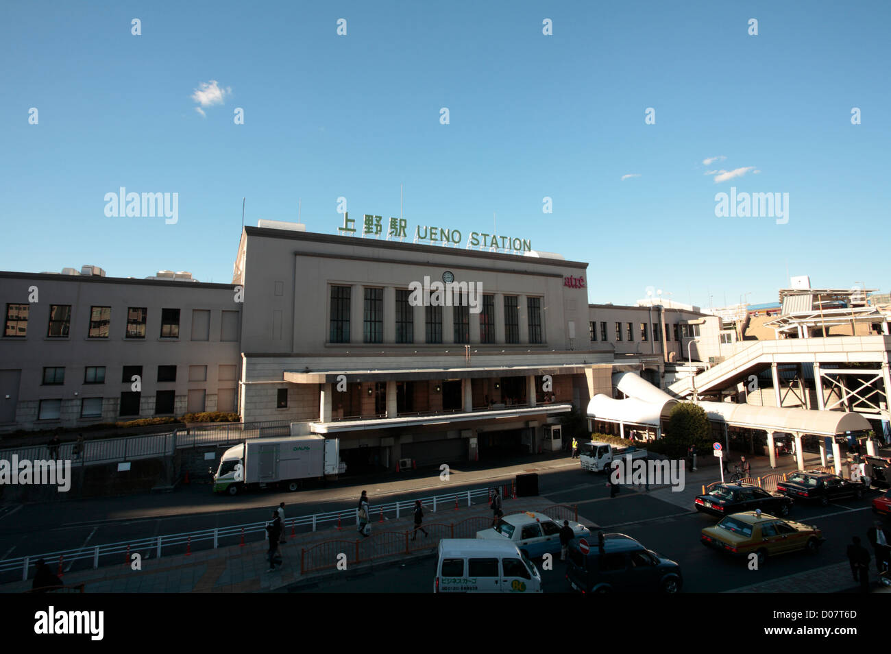 TOKYO, JAPAN, 10th November, 2012. Ueno Station building on a beautiful ...
