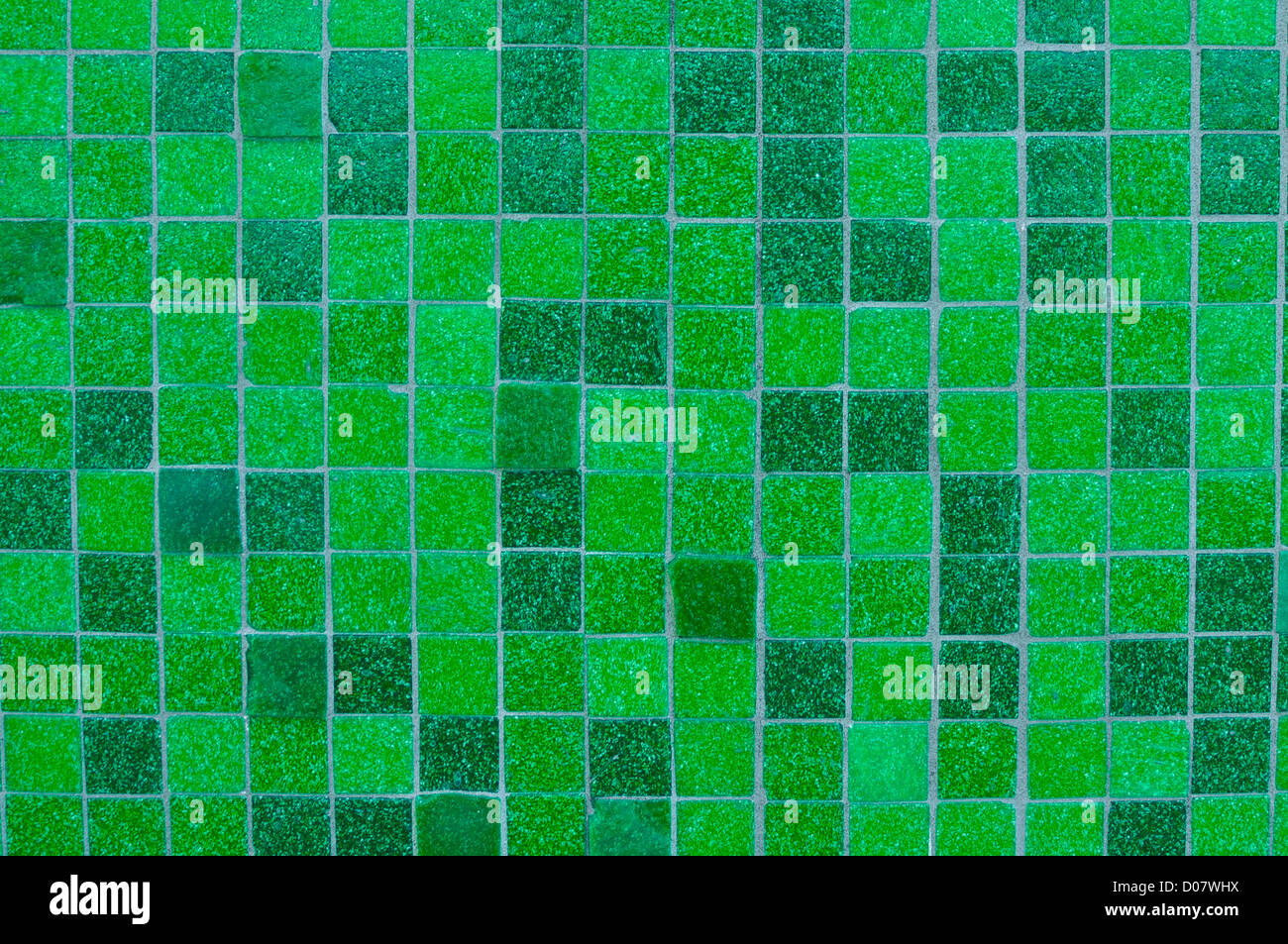 Green Mosaic Tile Background that can have text added Stock Photo