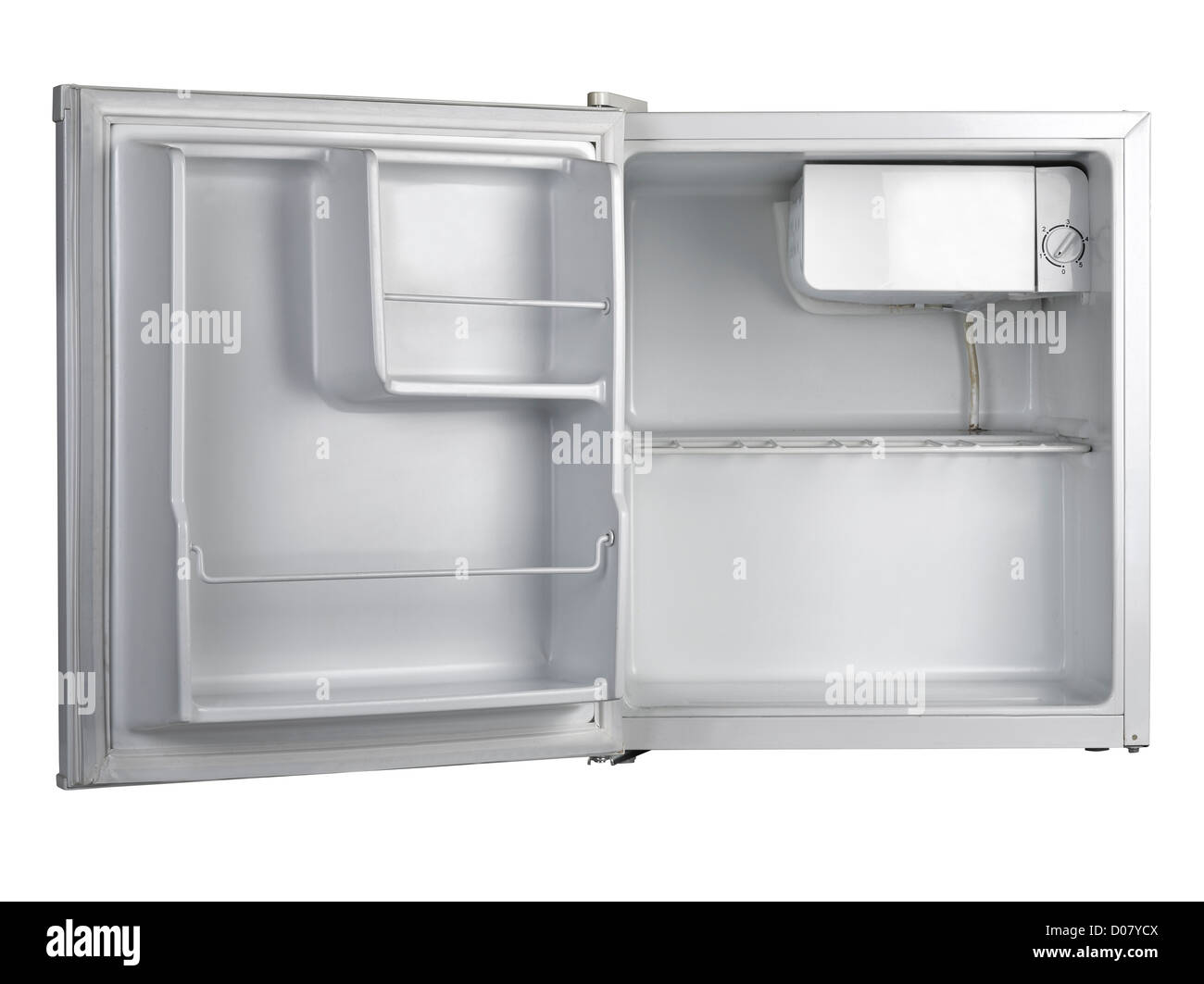 refrigerator with open door isolated (clipping path ) Stock Photo