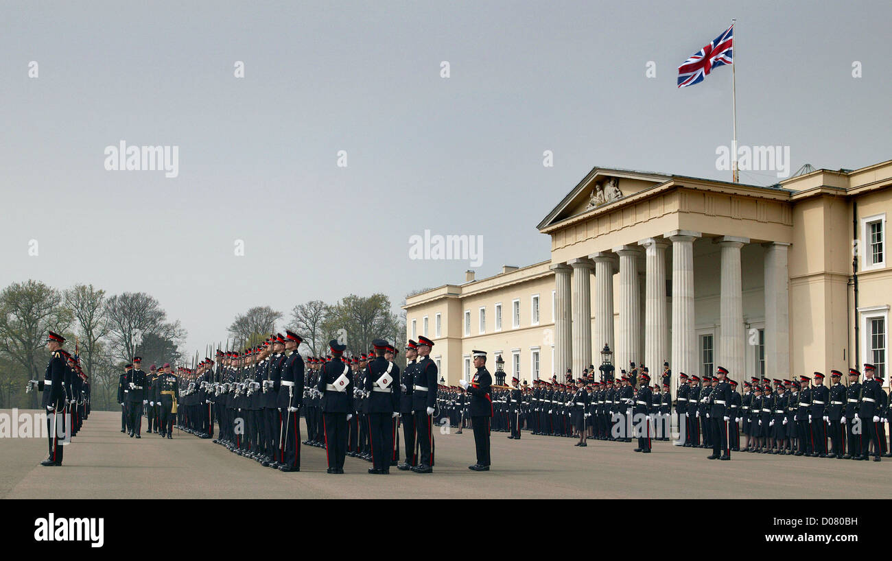 Sovereigns Parade Royal Military Academy Sandhurst Stock Photo