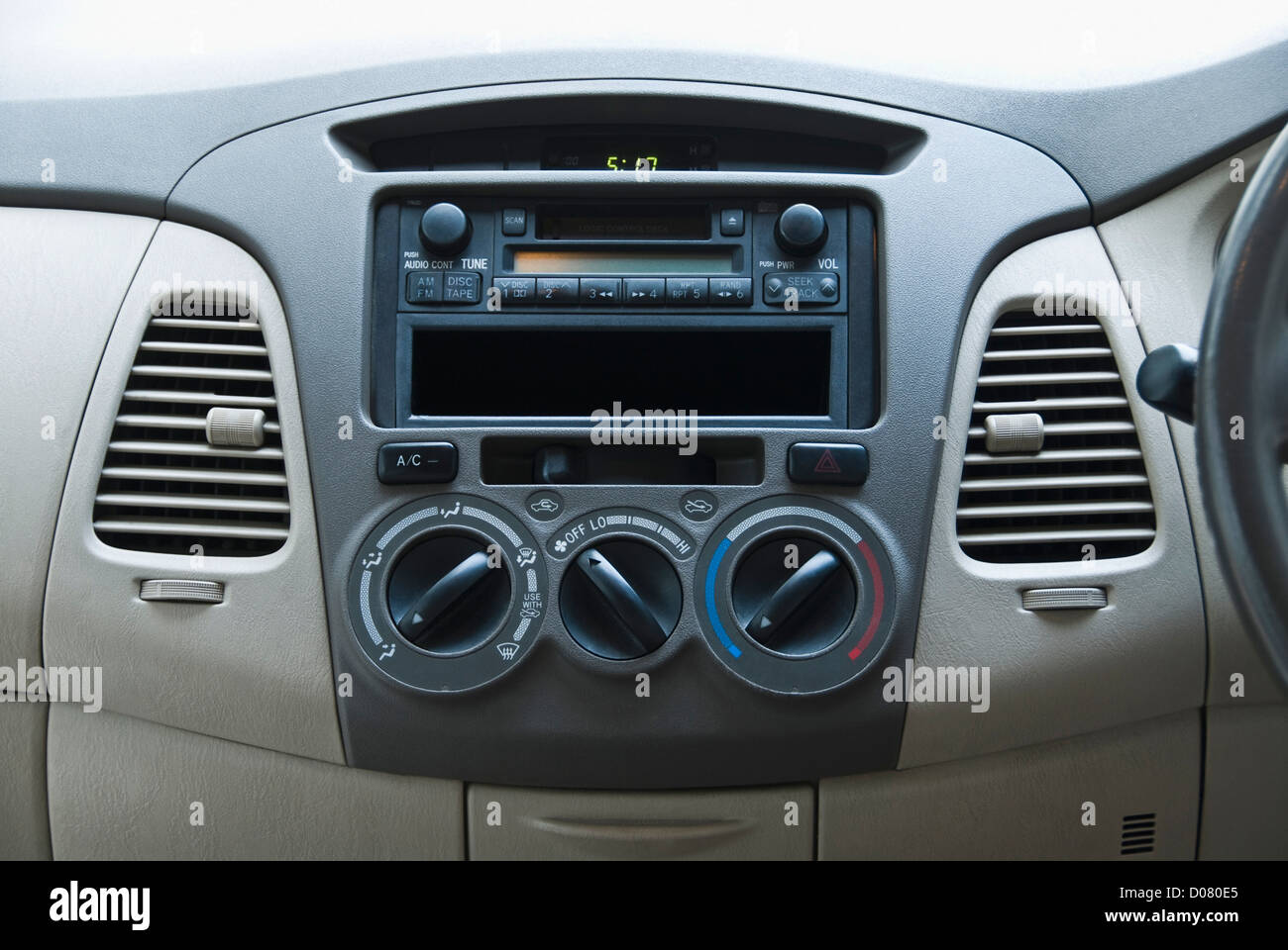 Closeup of the dashboard of a car, Delhi, India Stock Photo Alamy