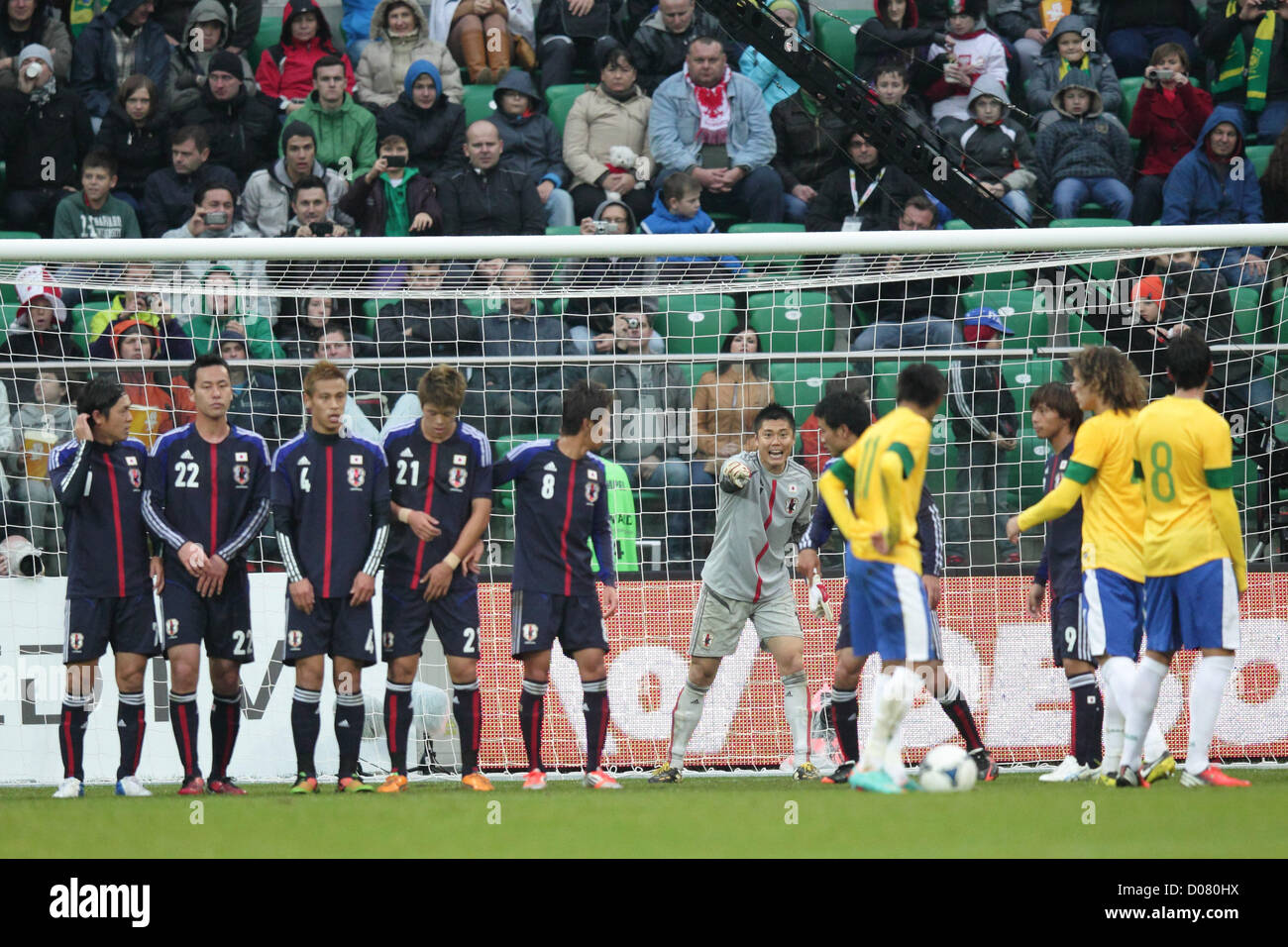 Eiji Kawashima (JPN),  OCTOBER 16, 2012 - Football / Soccer : Eiji Kawashima of Japan in action during the International Friendly Match between Japan - Brazil at Stadion Wroclaw, Wroclaw, Poland.  (Photo by AFLO) [2268] Stock Photo