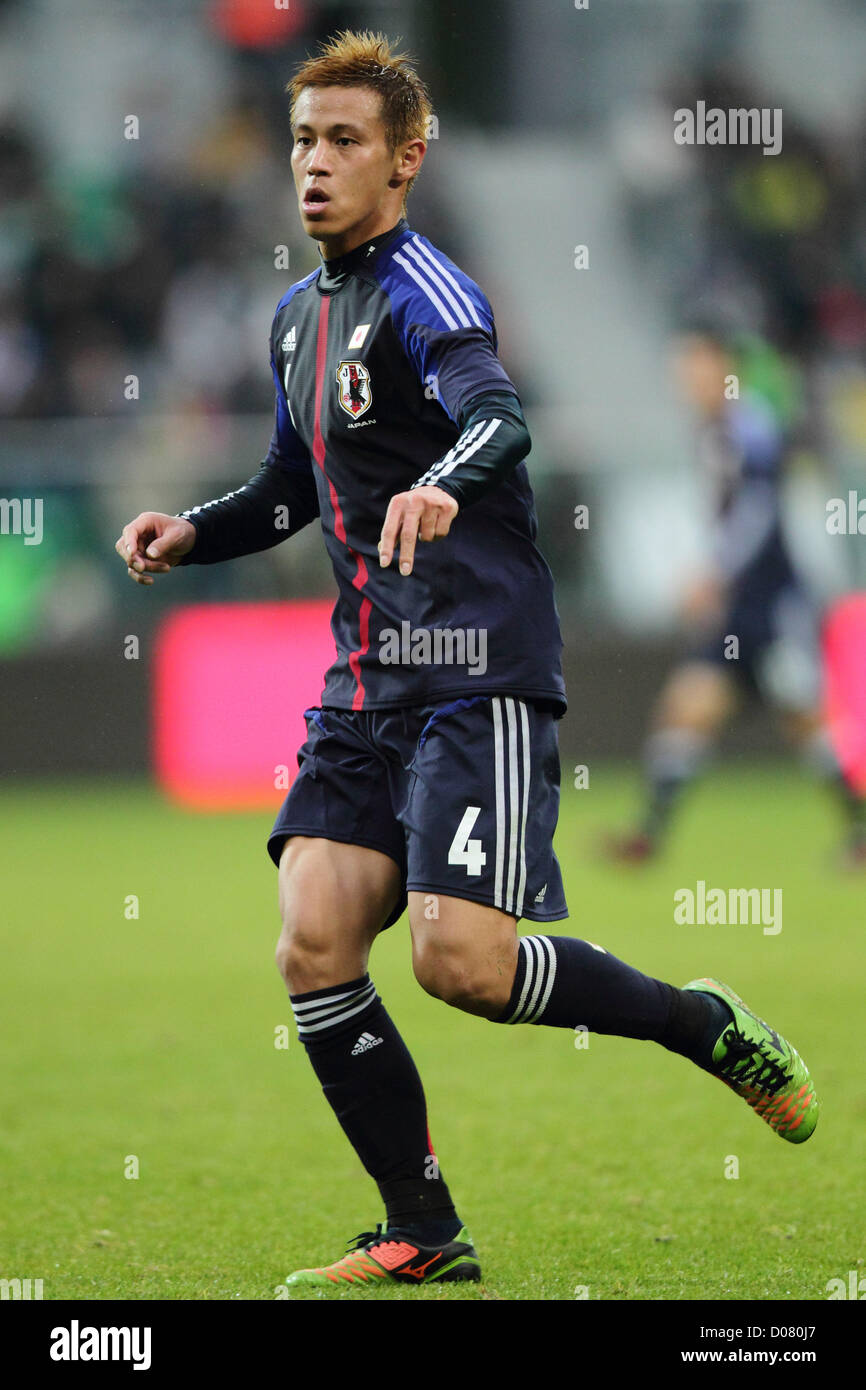 Keisuke Honda (JPN),  OCTOBER 16, 2012 - Football / Soccer : Keisuke Honda of Japan in action during the International Friendly Match between Japan - Brazil at Stadion Wroclaw, Wroclaw, Poland.  (Photo by AFLO) [2268] Stock Photo