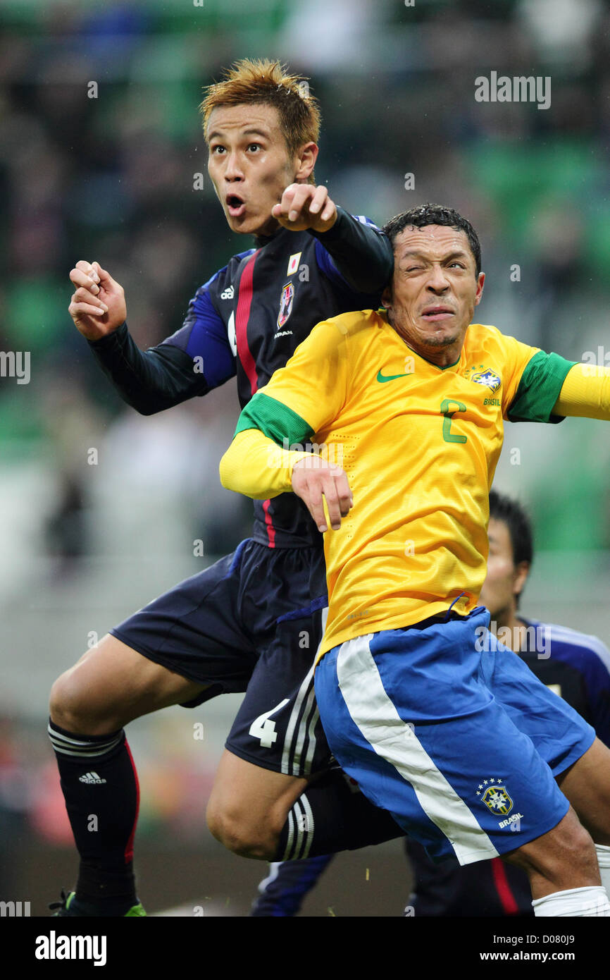 Keisuke Honda (JPN),  OCTOBER 16, 2012 - Football / Soccer : Keisuke Honda of Japan in action during the International Friendly Match between Japan - Brazil at Stadion Wroclaw, Wroclaw, Poland.  (Photo by AFLO) [2268] Stock Photo