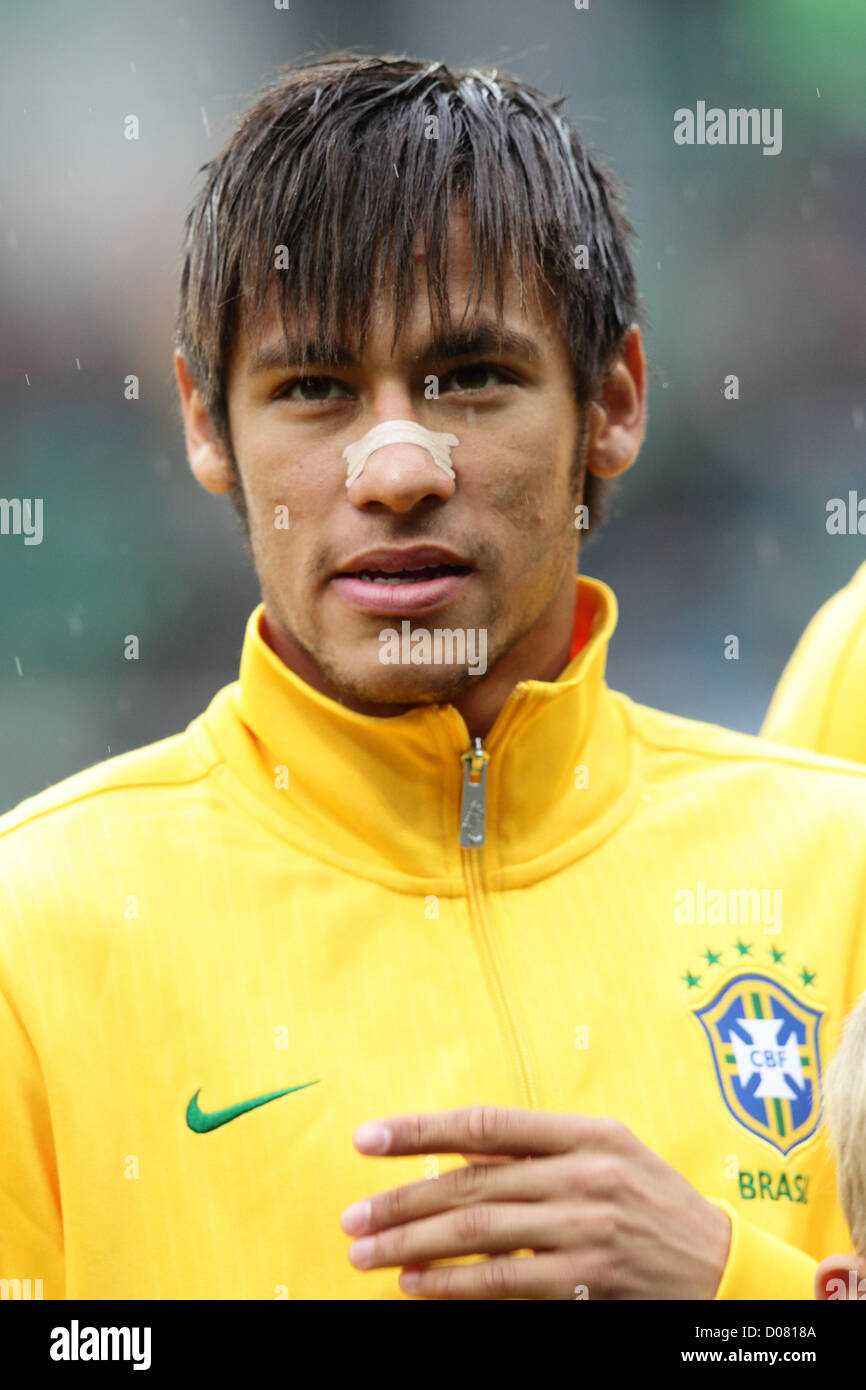 Neymar (BRA),  OCTOBER 16, 2012 - Football / Soccer : A portrait of Neymar of Brazil before the International Friendly Match between Japan - Brazil at Stadion Wroclaw, Wroclaw, Poland.  (Photo by AFLO) [2268] Stock Photo