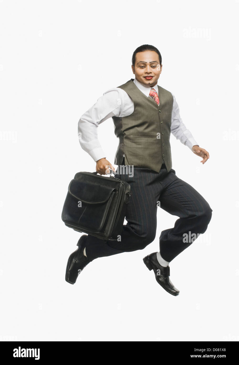 Businessman carrying a bag Stock Photo Alamy