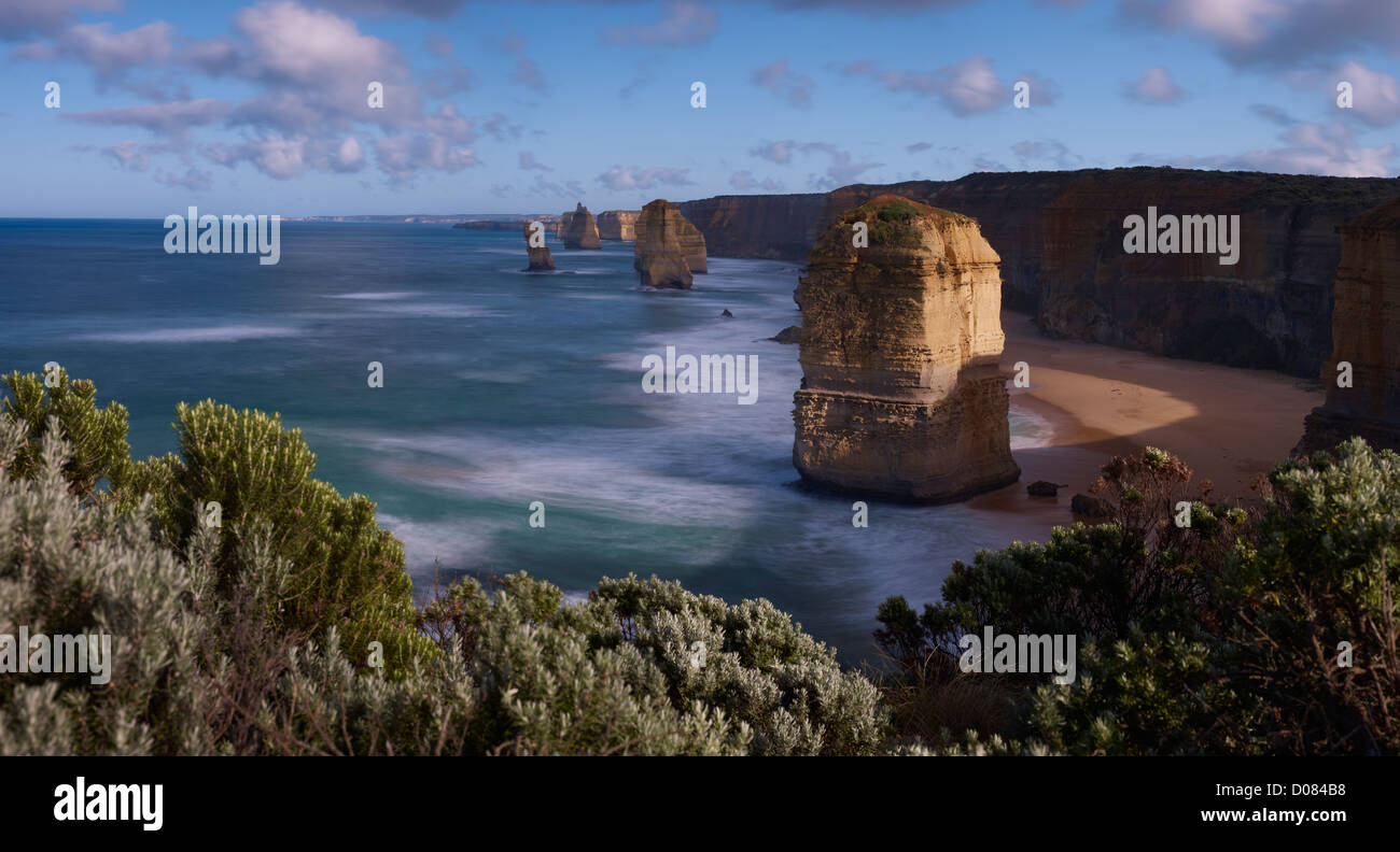 The famous Twelve Apostles on Victoria’s Great Ocean Road Australia Stock Photo