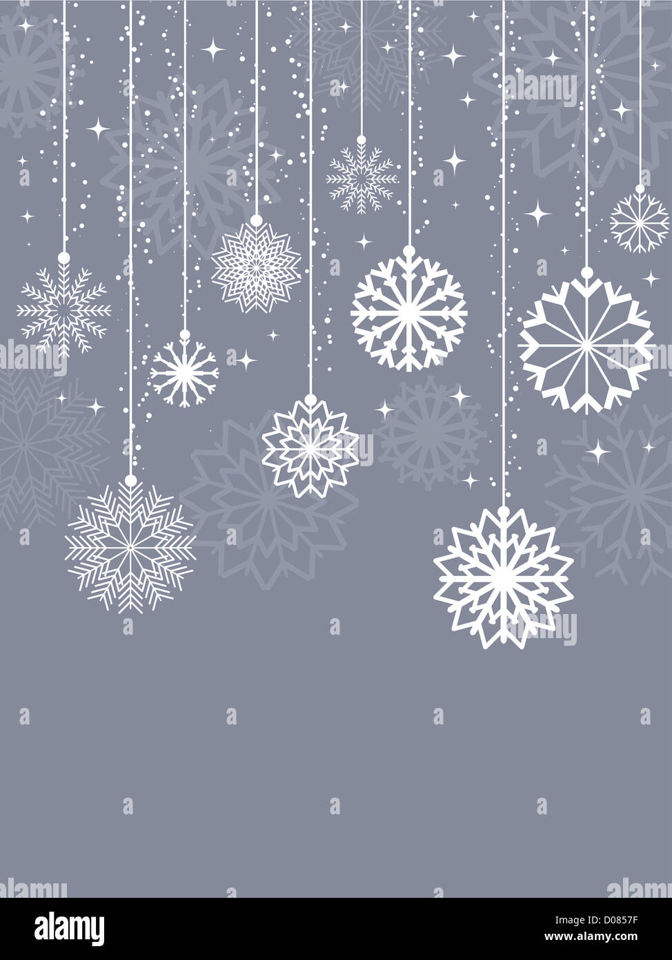 Decorative Christmas background with snowflake design Stock Photo - Alamy