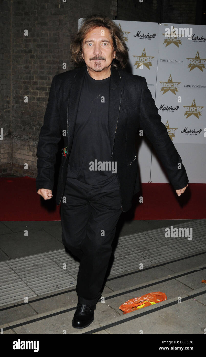 Geezer Butler , at the Classic Rock Roll Of Honour 2010 at the Roundhouse - Departures London, England - 10.11.10 Stock Photo