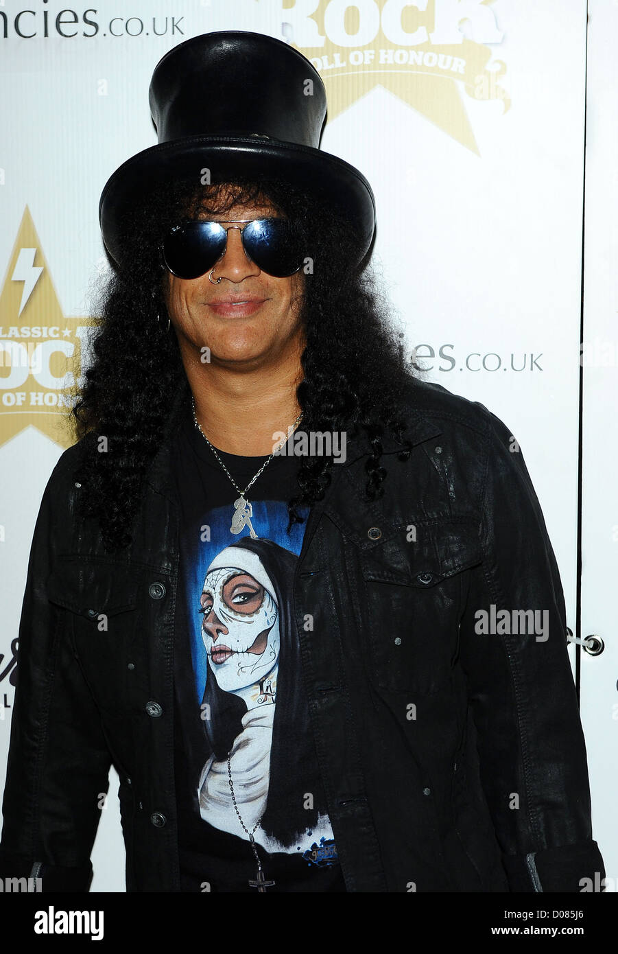 Slash at the Classic Rock Roll Of Hour 2010 at the RoundhouseArrivals ...