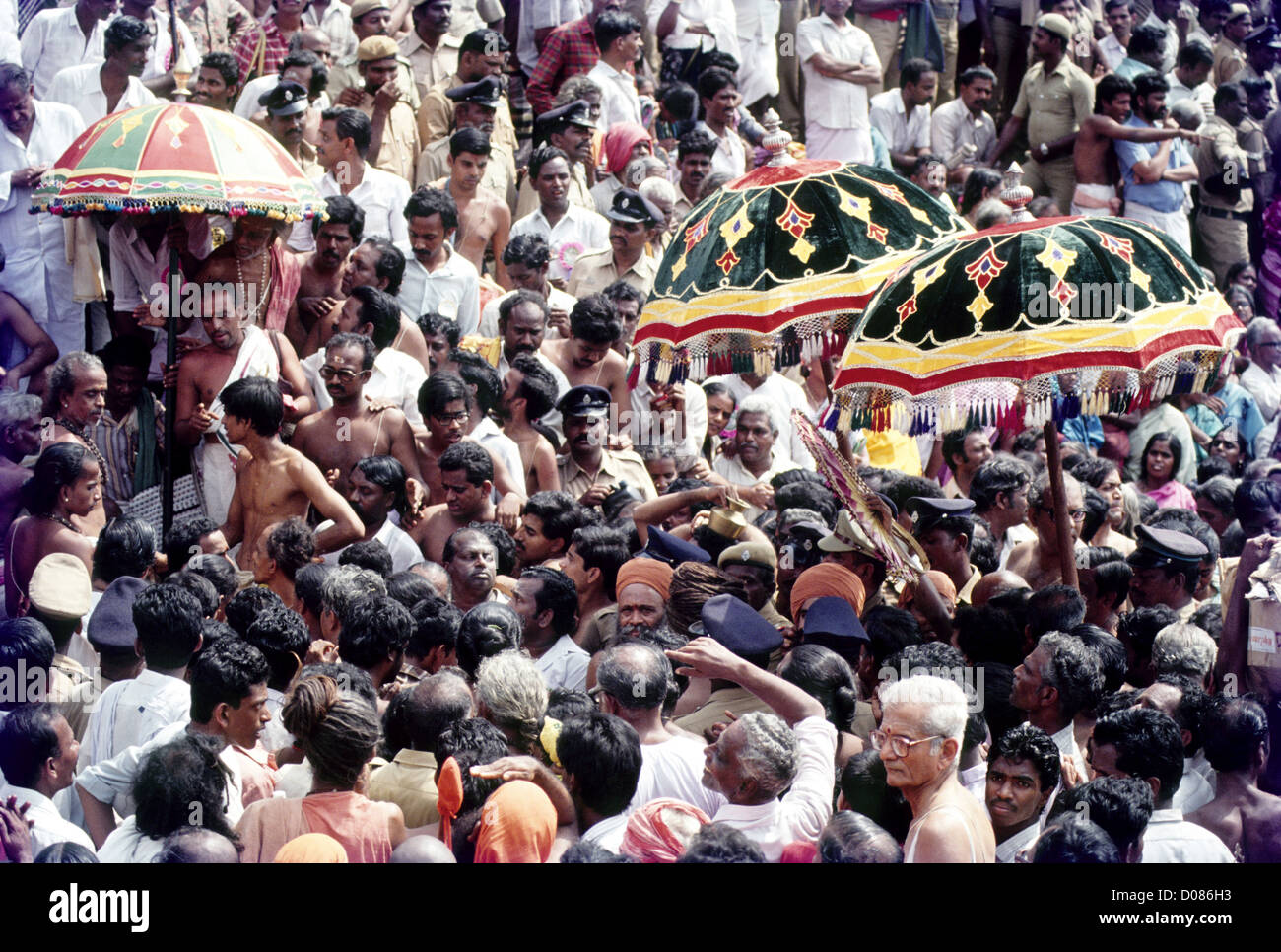 Tamil tamilnadu umbrella umbrellas view mahamagam hires stock