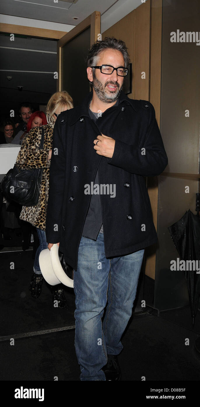 David Baddiel, at Nobu restaurant London, England - 17.11.10 Stock Photo