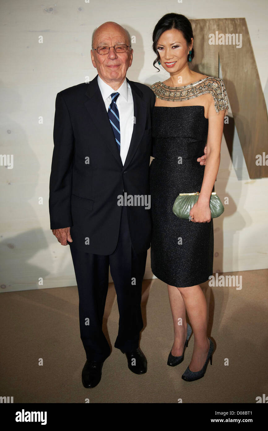 Rupert Murdoch and Guest attends the 3rd annual Museum of Modern Art Film Benefit: A Tribute to Kathryn Bigelow at The Museum Stock Photo