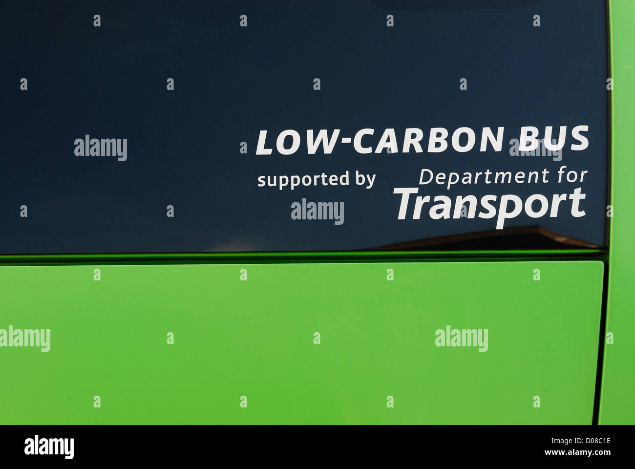 Environmentally friendly Low Carbon Bus in Manchester, England, Britain ...