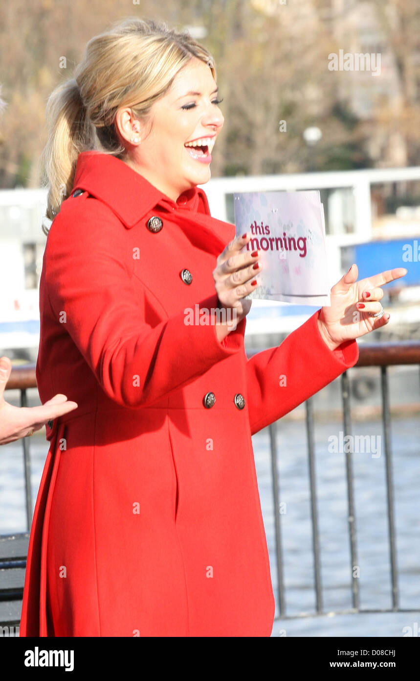Holly Willoughby outside the ITV studios London, England - 18.11.10