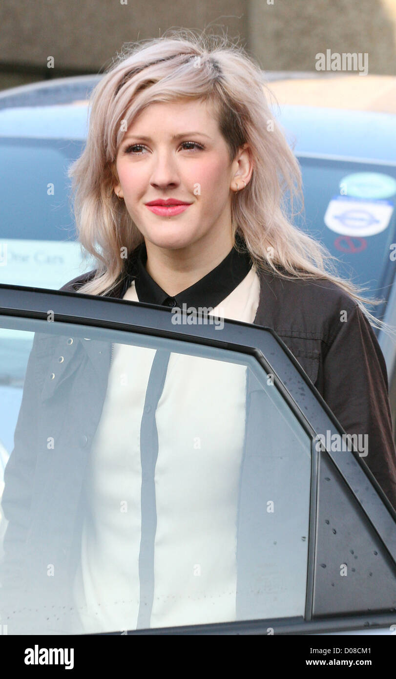 Ellie London Ellie Goulding leaving the ITV studios London, England - 18.11.10 Stock