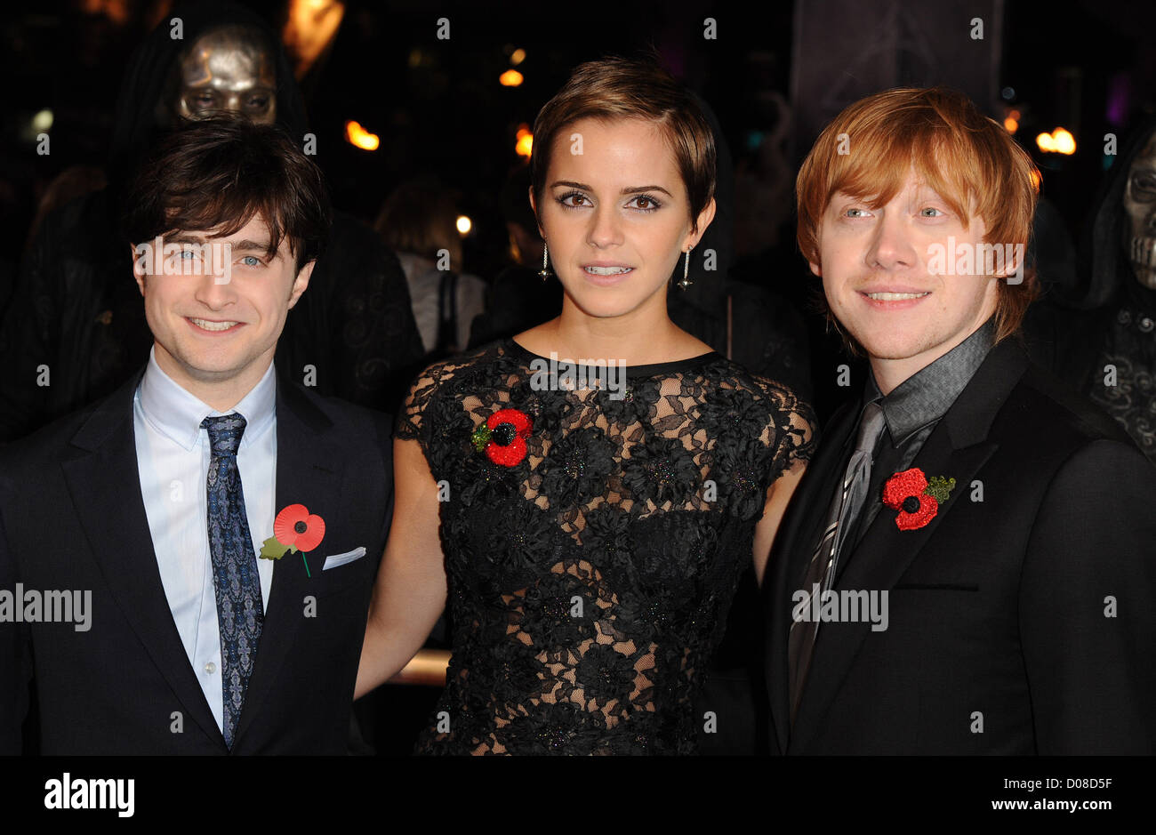 Daniel Radcliffe Emma Watson Rupert Grint World Premiere Of