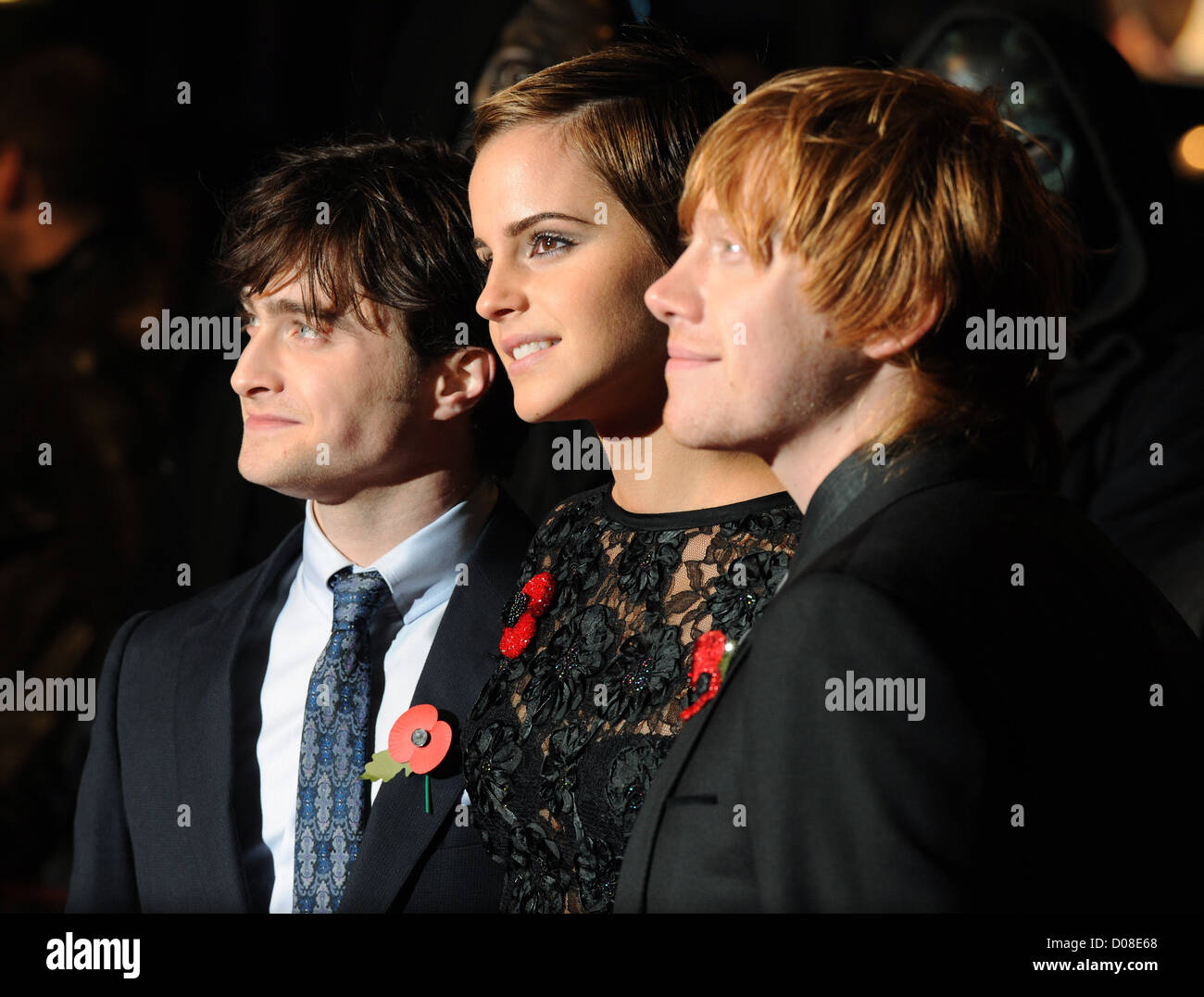 Daniel Radcliffe Emma Watson And Rupert Grint World Premiere
