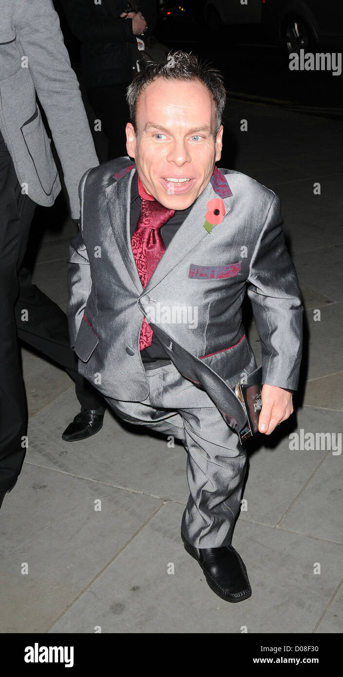 Warwick Davis  at the 'Harry Potter and the Deathly Hallows Part ' premiere afterparty held at Freemasons Hall. London, Stock Photo