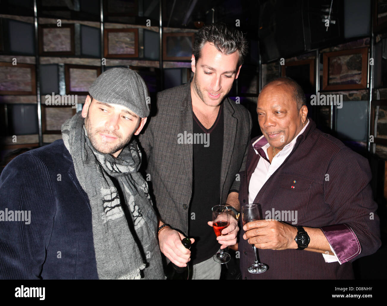 Eugene Remm, Mark Birnbaum, Quincy Jones Quincy Jones - Q: Soul Bossa Nostra Release Party at SL New York City, USA - 12.11.10 Stock Photo