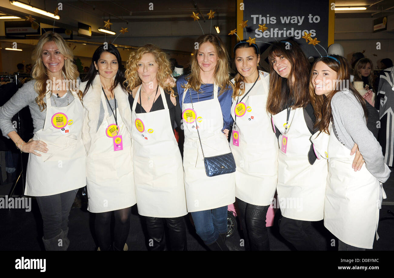 Kelly Hoppen, Yasmin Le Bon, Trinny Woodall, Lisa Bilton, Melanie Blatt and Guests attend the Mothers4Children 'The Really Stock Photo