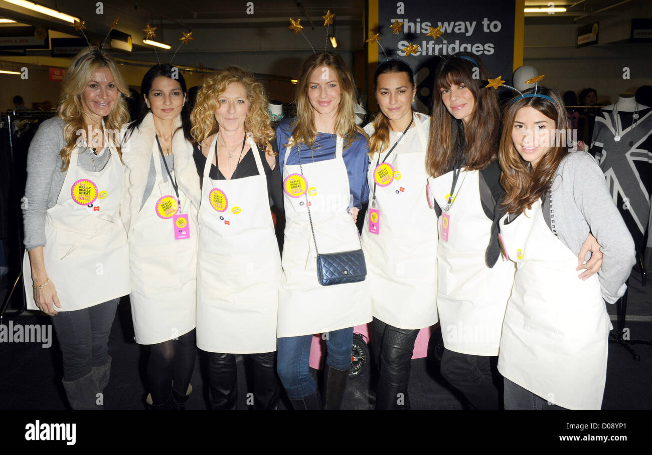 Kelly Hoppen, Yasmin Le Bon, Trinny Woodall, Lisa Bilton, Melanie Blatt and Guests attend the Mothers4Children 'The Really Stock Photo