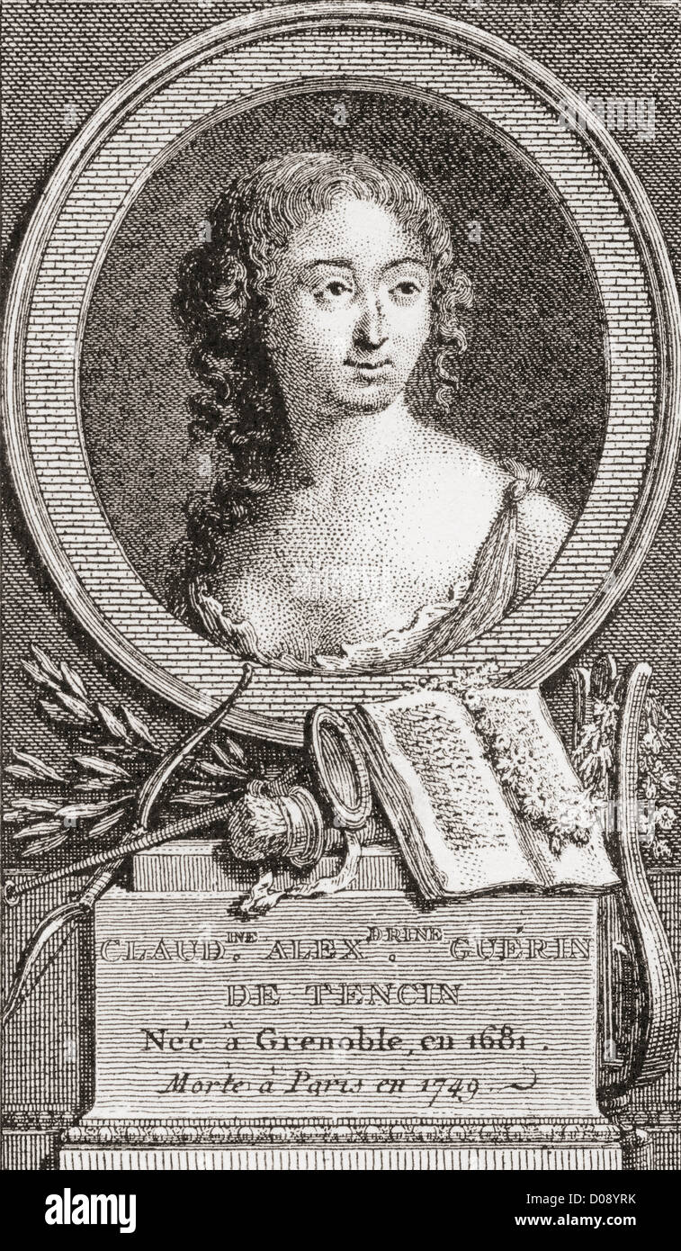 Claudine Alexandrine Guérin de Tencin, 1682 – 1749. French salonist and author. Stock Photo