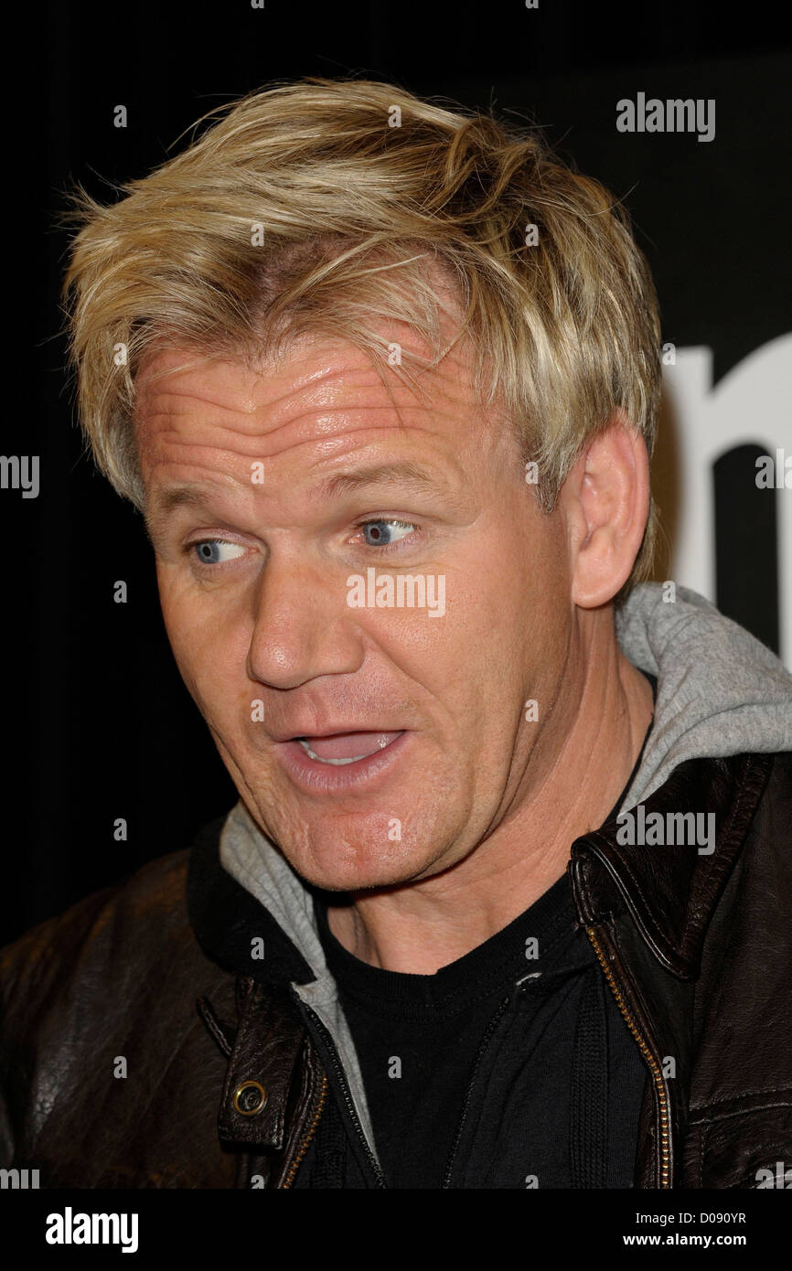 Gordon Ramsay autograph session for his latest cookbook 'Gordon Ramsay