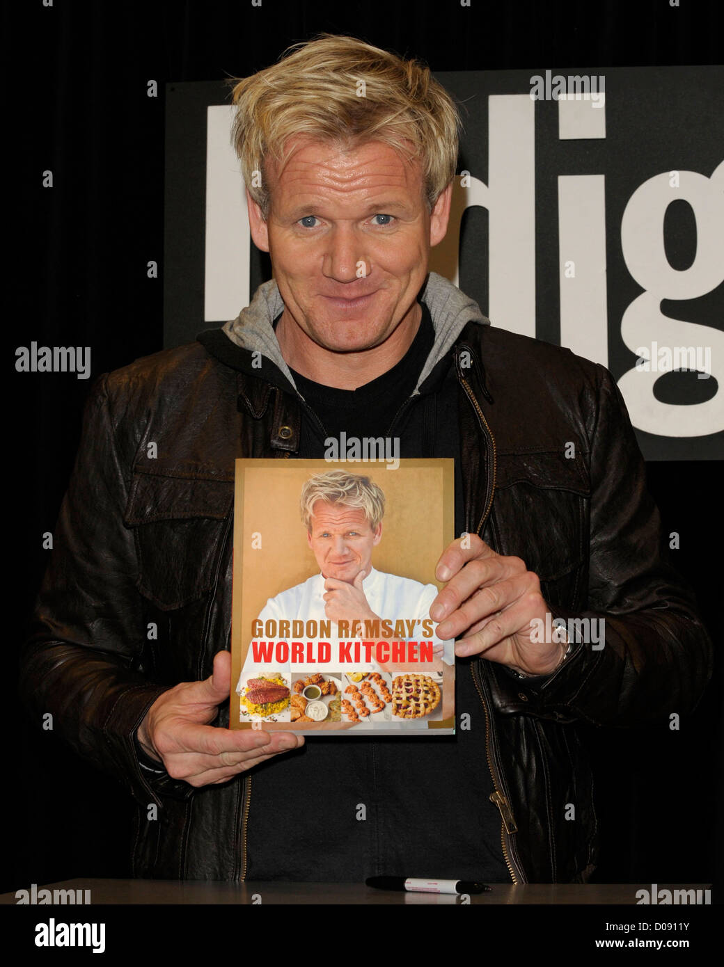 Gordon Ramsay autograph session for his latest cookbook 'Gordon Ramsay