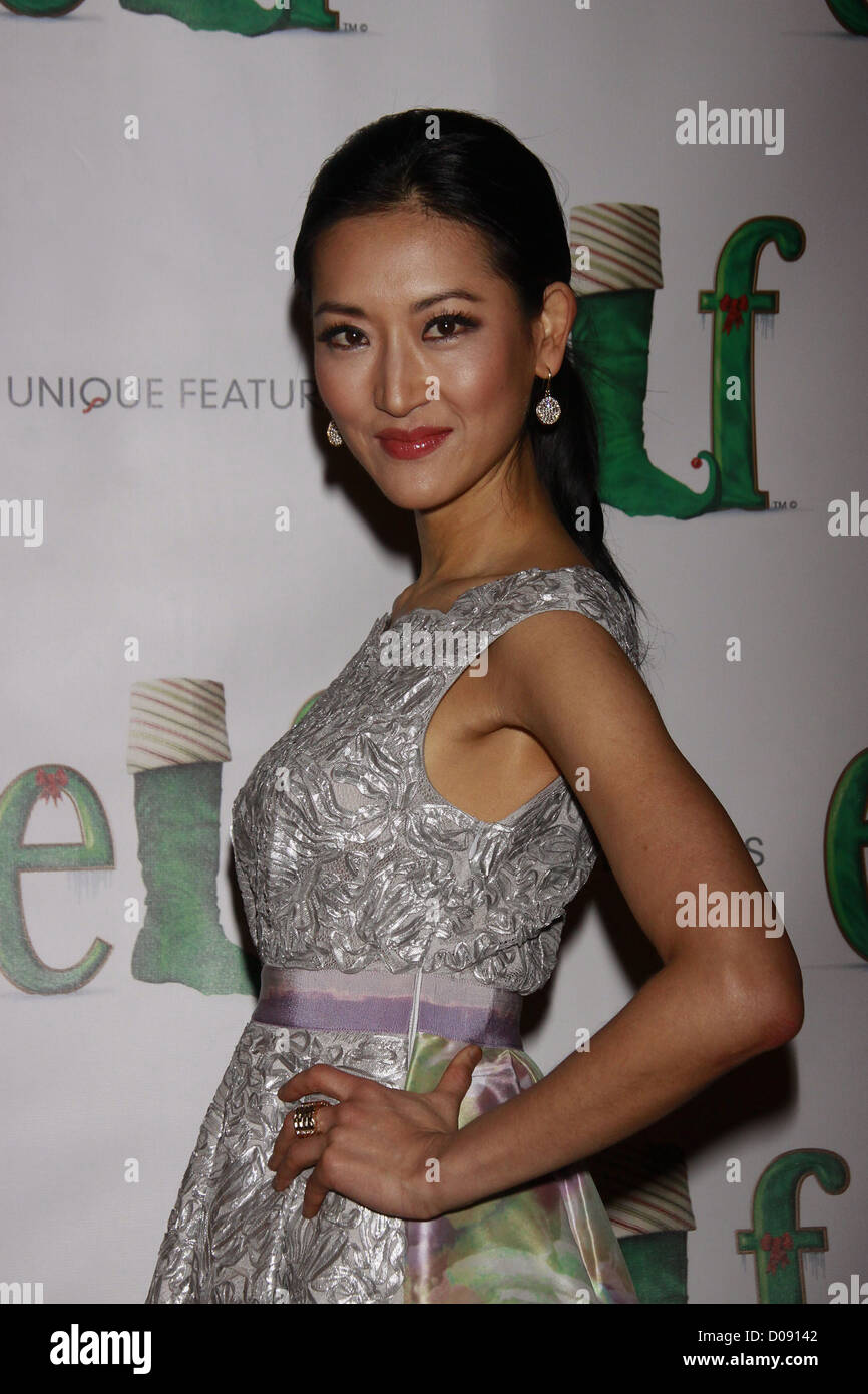Kelly Choi from the Food Network Opening night of the Broadway musical production of 'Elf' the Al Hirschfeld Theatre - Stock Photo